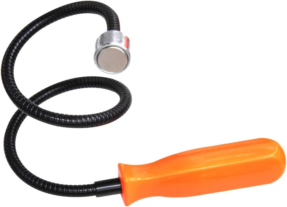 Flexible Magnetic Grabber Pickup Tool - 22-4/5" 20LB Bend-It Magnet Snake Pick-Up Sweeper Bendable Retriever Stick Useful for Hard-to-Reach,Sink Drains Mechanic Automotive