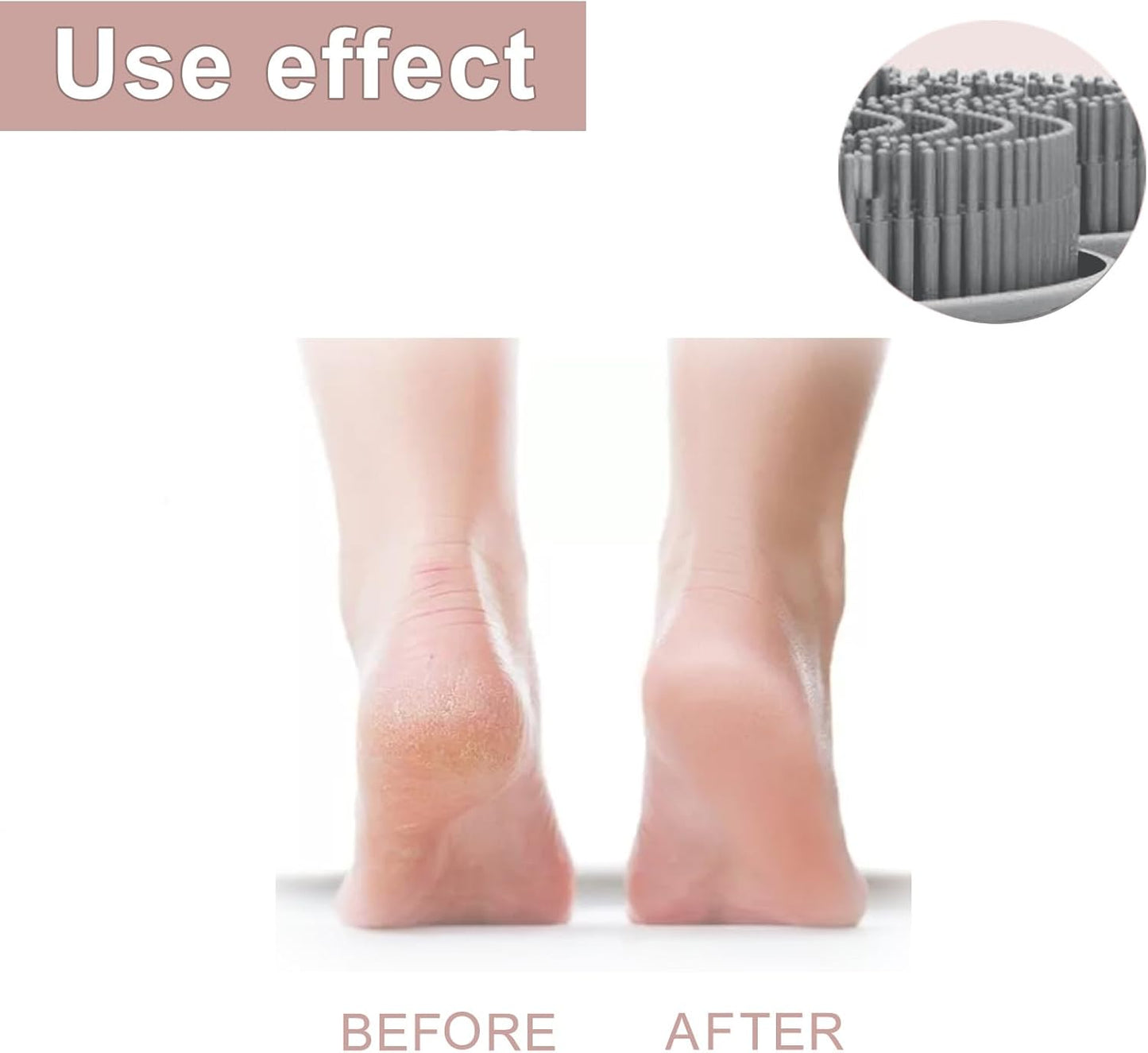 Foot Scrubber in Shower,Shower Foot Scrubber Mat,Silicone Body Scrubber with Suction Cups,Bath Feet Scrub Mat with Storage Hook(Gray)