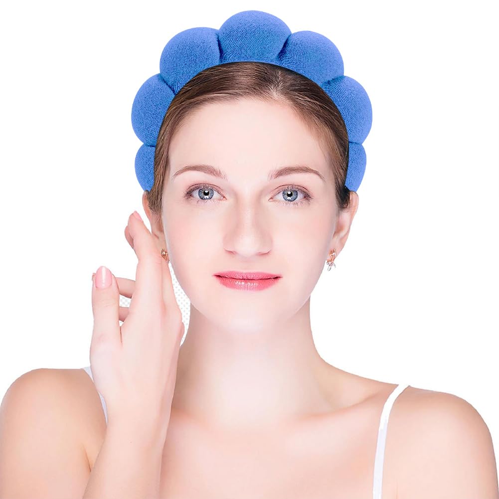 Spa Terry Cloth Headbands for Facial Skincare, Makeup Application, Face Washing, Mask and Skin Treatments