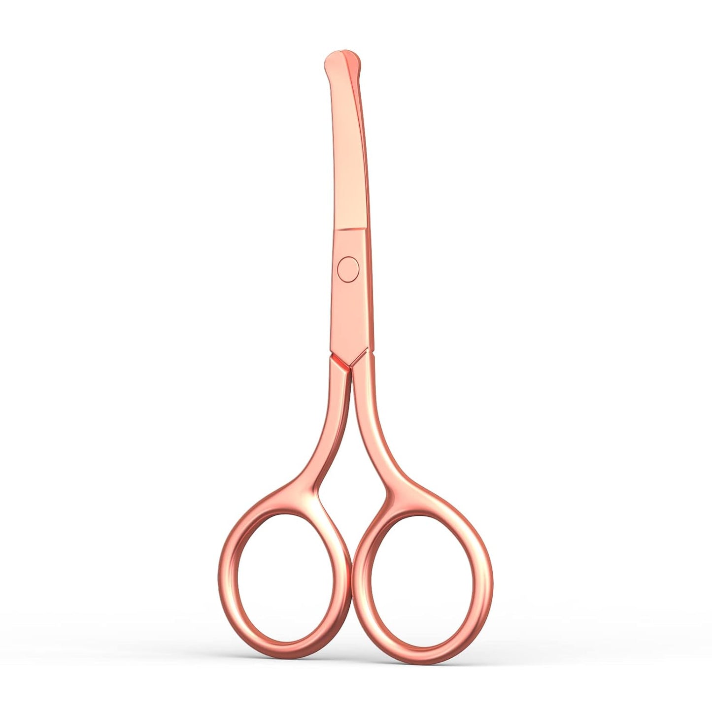 Small Scissors With Round Tip Design for Eyebrow, Nose Hair, Eyelashes, and Mustache Trimming - Gold