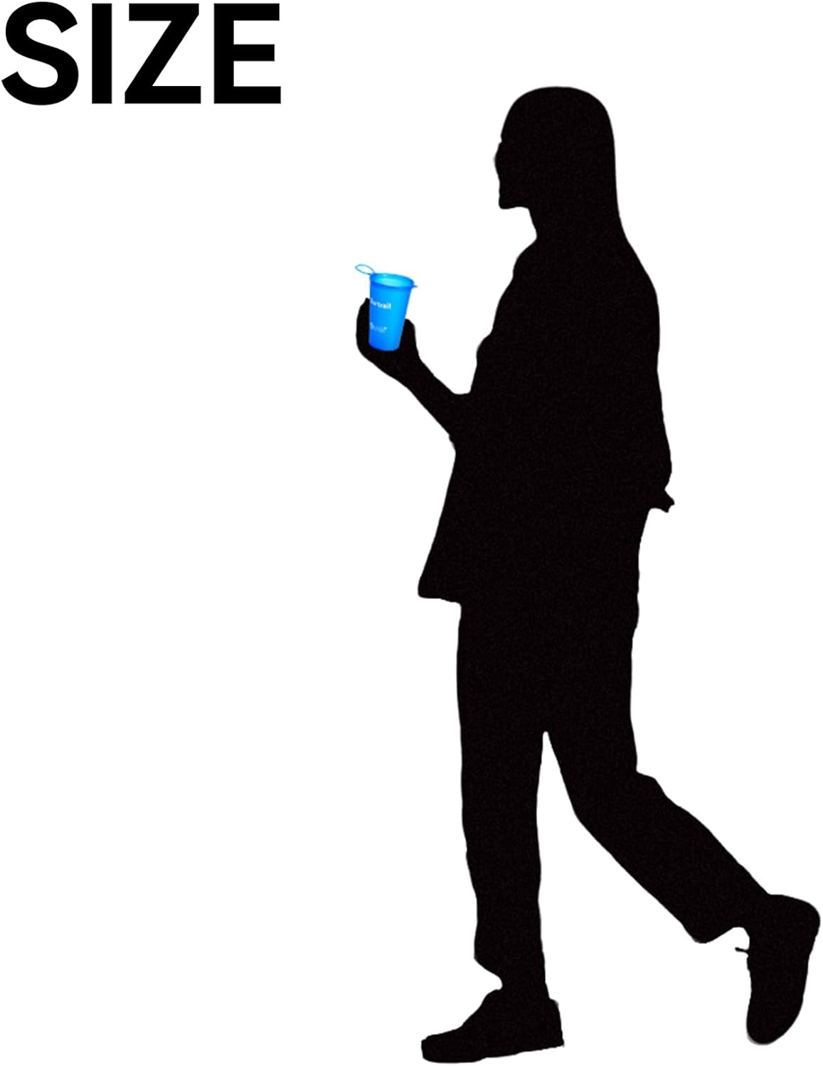 Collapsible Running Water Cup,Ultralight Reusable Cup Running for Ultramarathon,Ultrarunning,Backpacking,Camping-BPA Free,200 ml/6.8 oz-2Pack,White