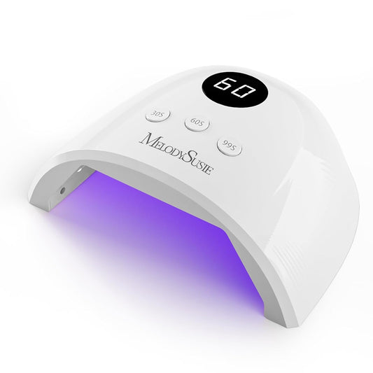MelodySusie UV Nail Lamp, Plus30F UV Light, LED Dryer with 3 Timer, Smart Sensor, LCD Display Fast Curing Gel Nail Polish and Art Tools Manicure Accessories, White