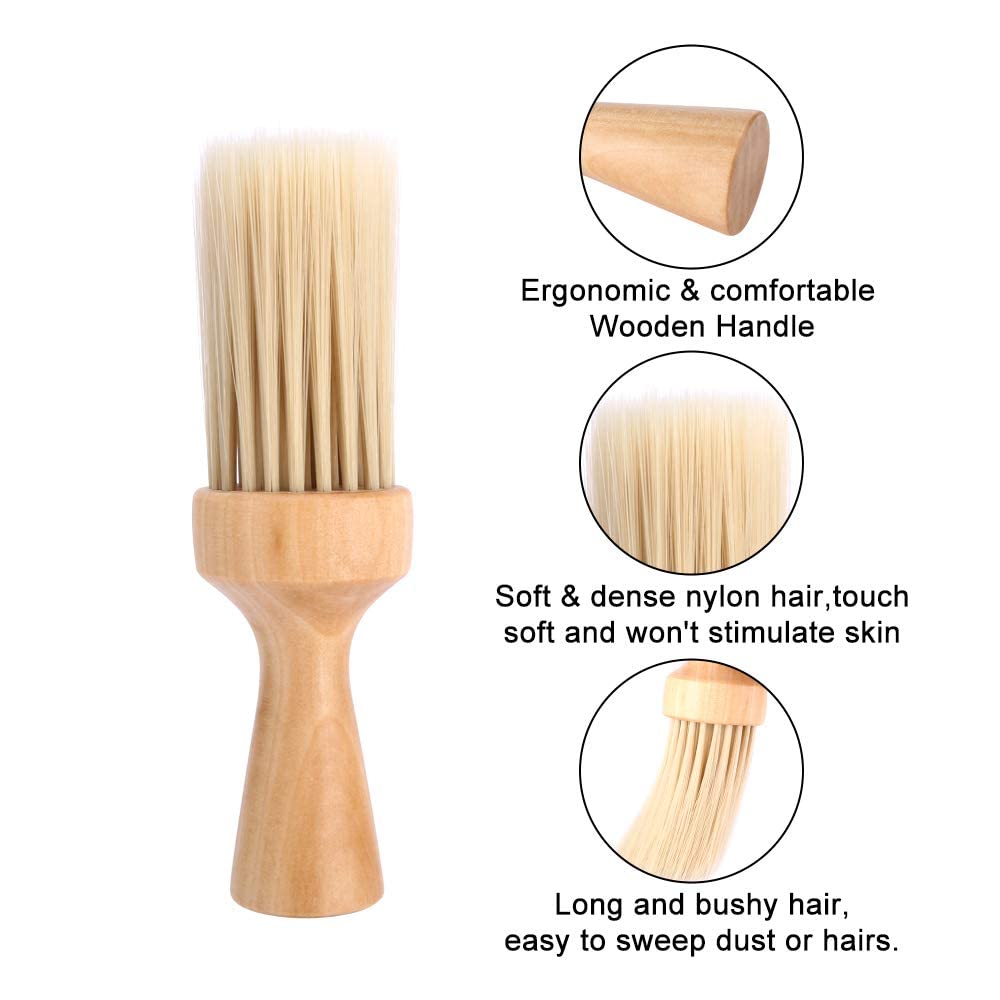 Barber Neck Duster Brush for Hair Cutting, Soft Household Hair Neck Cleaning, Professional Salon Tool (Small)