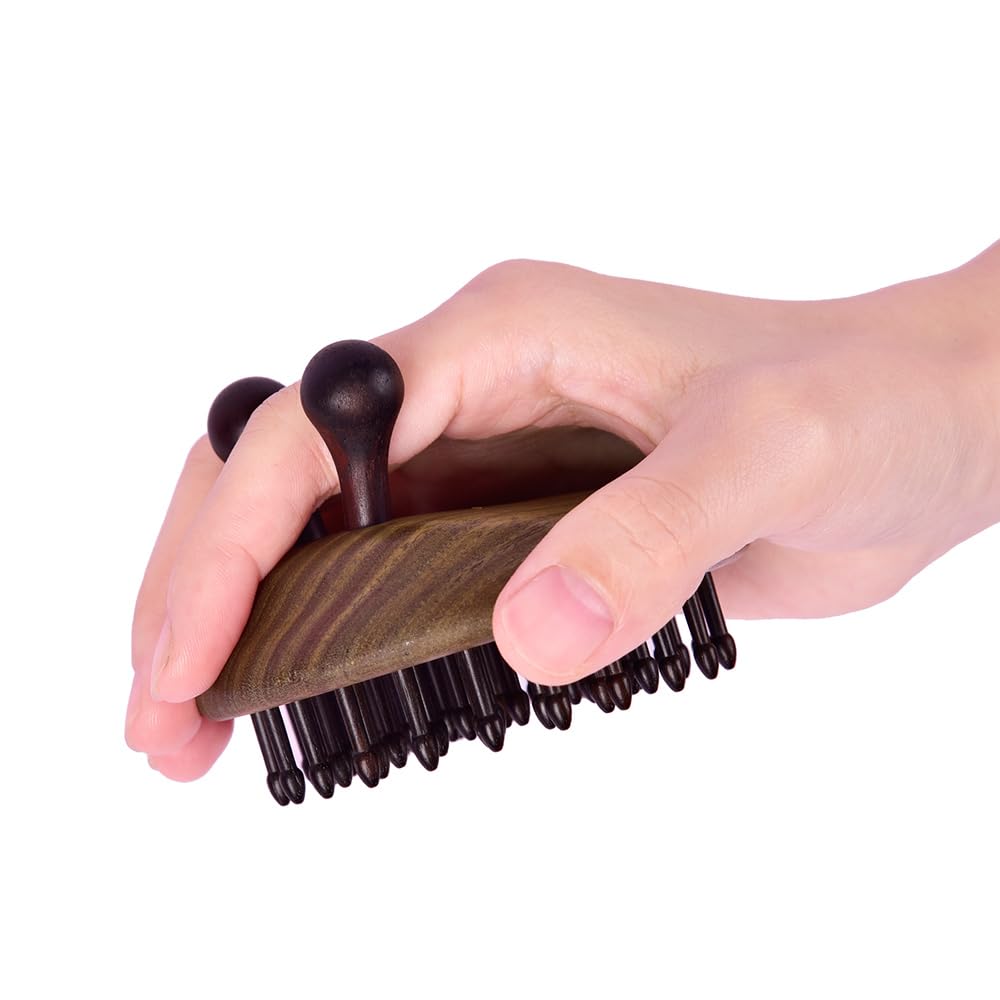 TAN MUJIANG Massage Hair Comb Hair Brush Round Shape (Snail)