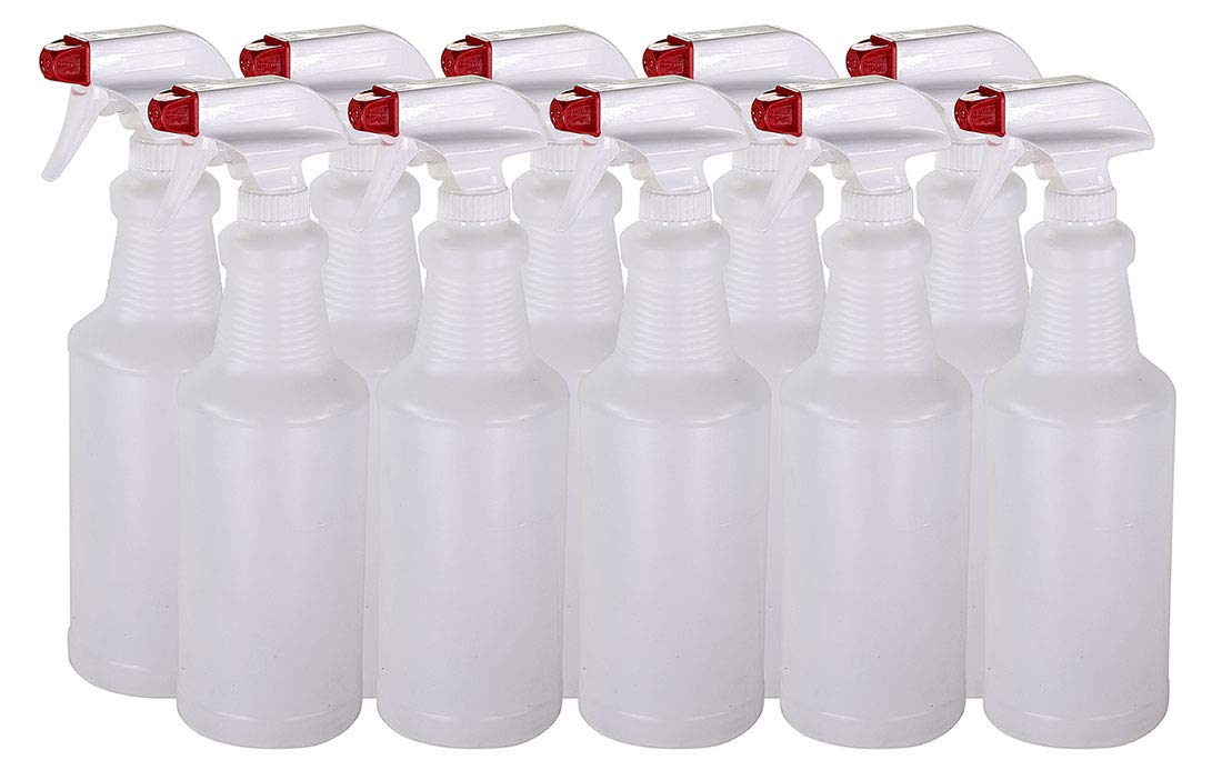 Pinnacle Mercantile Plastic Spray Bottles Leak Proof Technology Empty 32 oz Pack of 36 Made in USA
