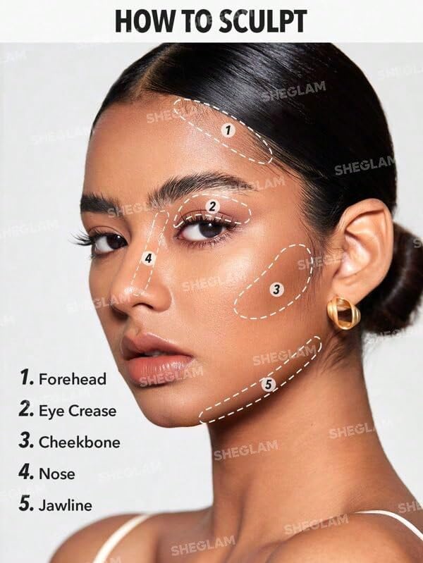 SHEGLAM Snatch 'n' Define Cream Contour Stick Long Lasting Highly Pigmented Sweat Proof Face Bronzer Makeup - Soft Tan