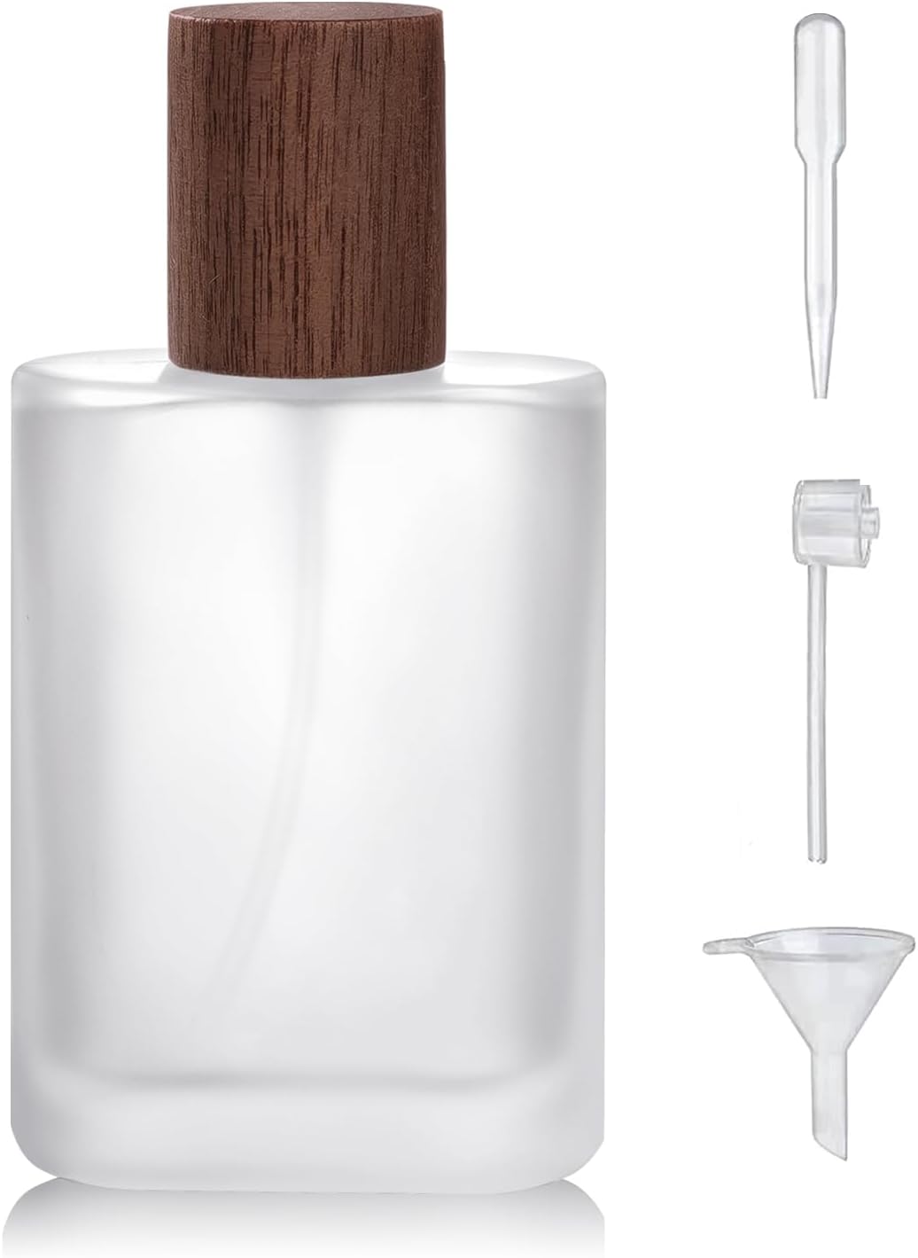 50ml/1.7 Oz Glass Spray Bottle Perfume Atomizer,Perfume Travel Refillable Spray Bottle Empty with 3 Kinds of Dispenser (B4)