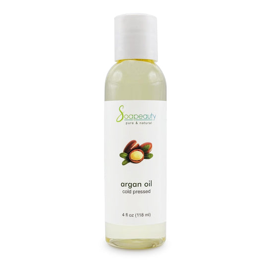 Soapeauty ARGAN Oil | 100% Natural & Pure | Cold Pressed & Deodorized | Carrier for Essential Oils, Face, Body and Skin Care, Hair Growth & Moisturizer | 4 fl oz
