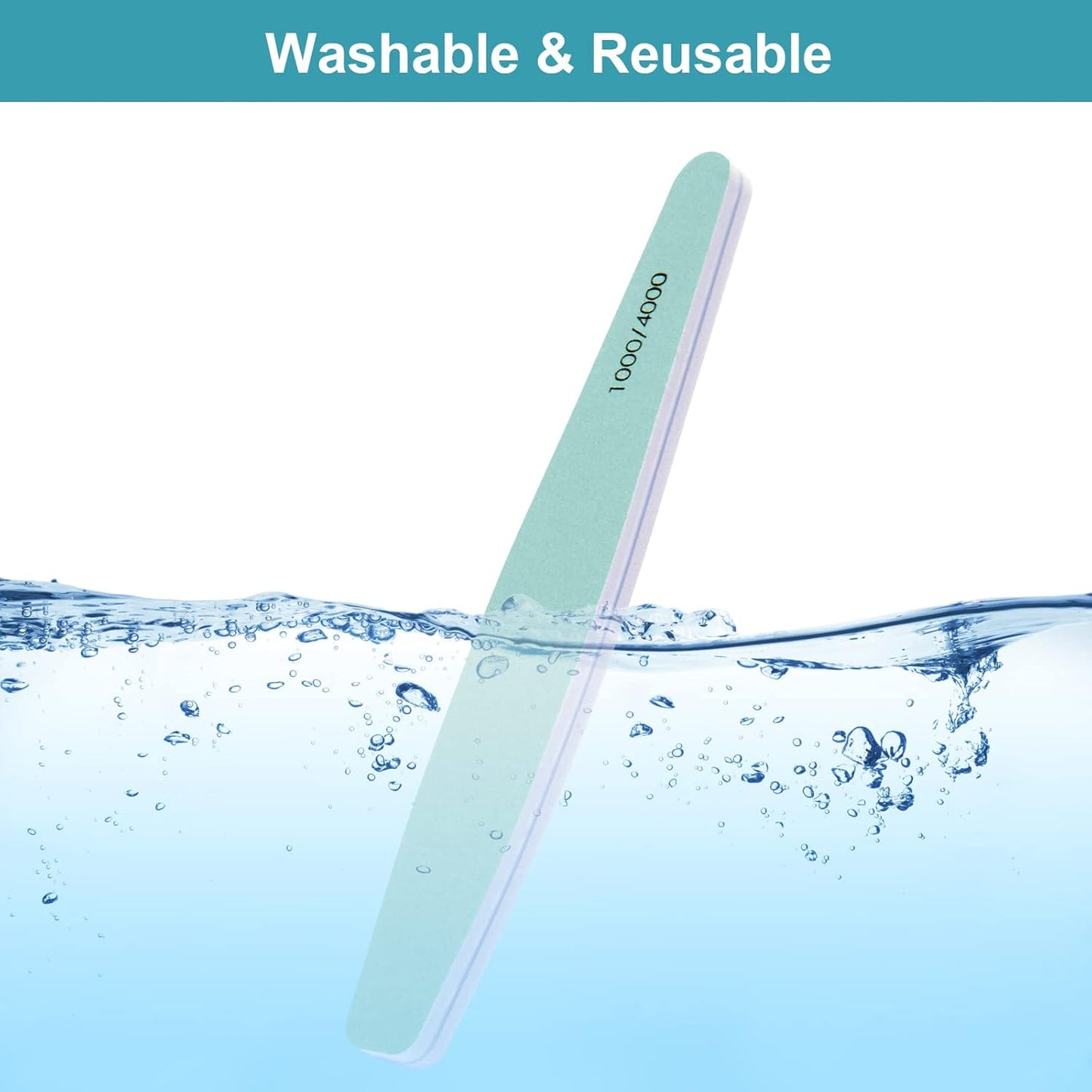 15pcs 1000/4000 Grit Nail Files for Natural Nails, Emery Boards for Natural Files, Double-Sided Nail Buffering Manicure Pedicure Nail Supplies Tools for Toenail Fingernail for Home & Salon