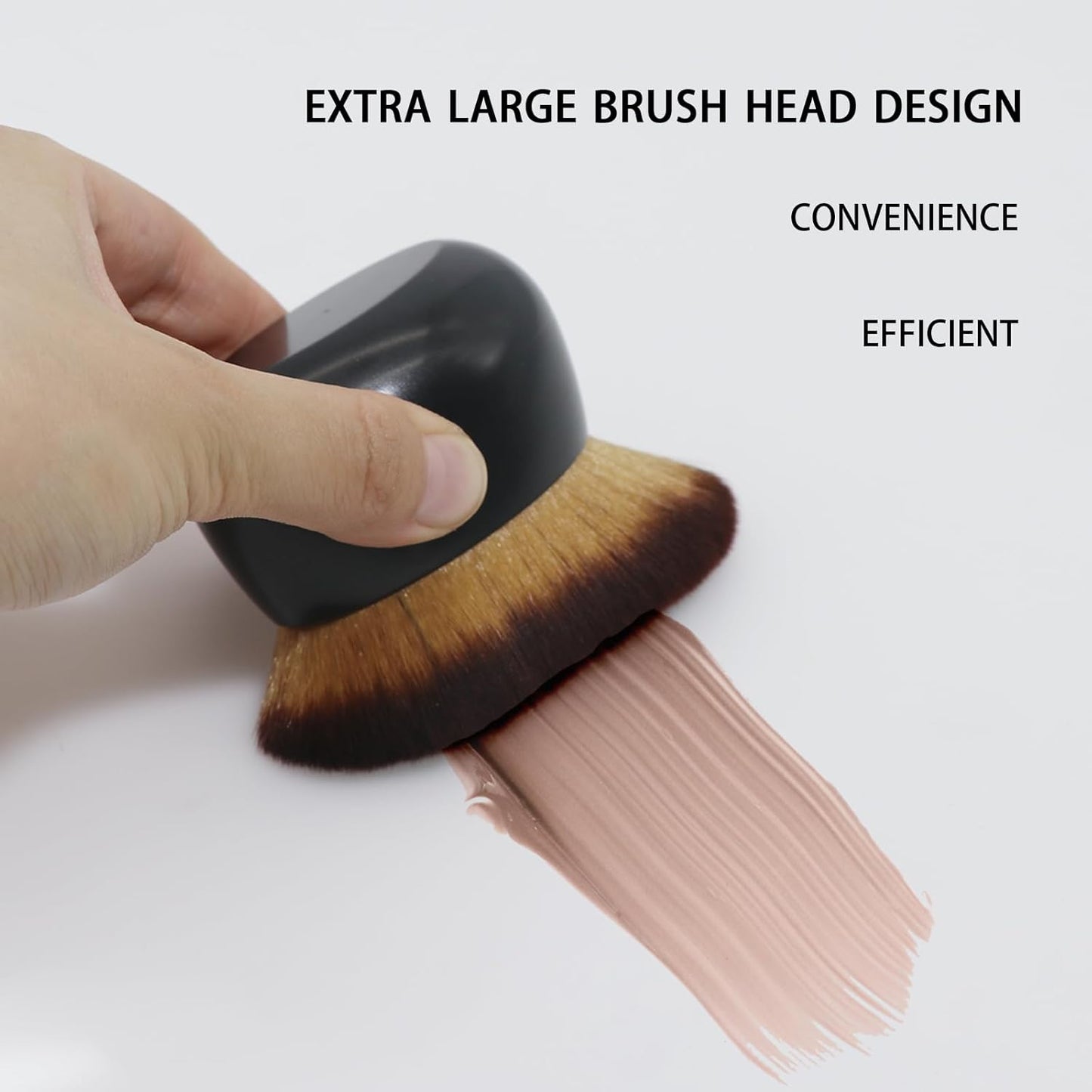 Blend & Blur Extra Large Body Makeup Brush for Self Tanner,Leg Makeup & Bronzer Self Tan Applicator, Powder, Foundation, Blusher, Bronzer，Massager for Face Gift box (Purple)
