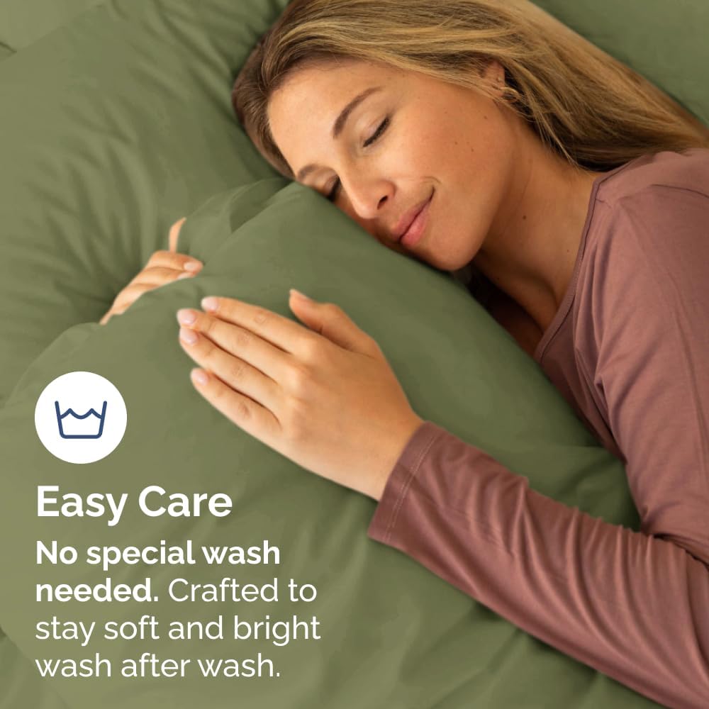 Standard Pillow Cases Set of 10 - Ultra Soft Hotel Quality Pillowcase Covers - Comfy & Wrinkle Free - Shrink, Stain and Fade Resistant - Machine Washable Pillow Protectors - 10 Piece Set - Sage Green