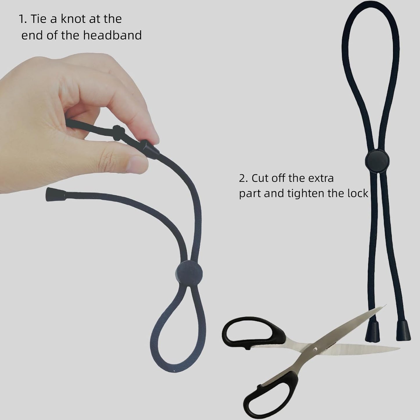 Adjustable Hair Ties for Thick, Curly Hairstyles - Afro Puffs, Ponytails, Locs, Pineapples for Black Women and Girls (Pack of 6)