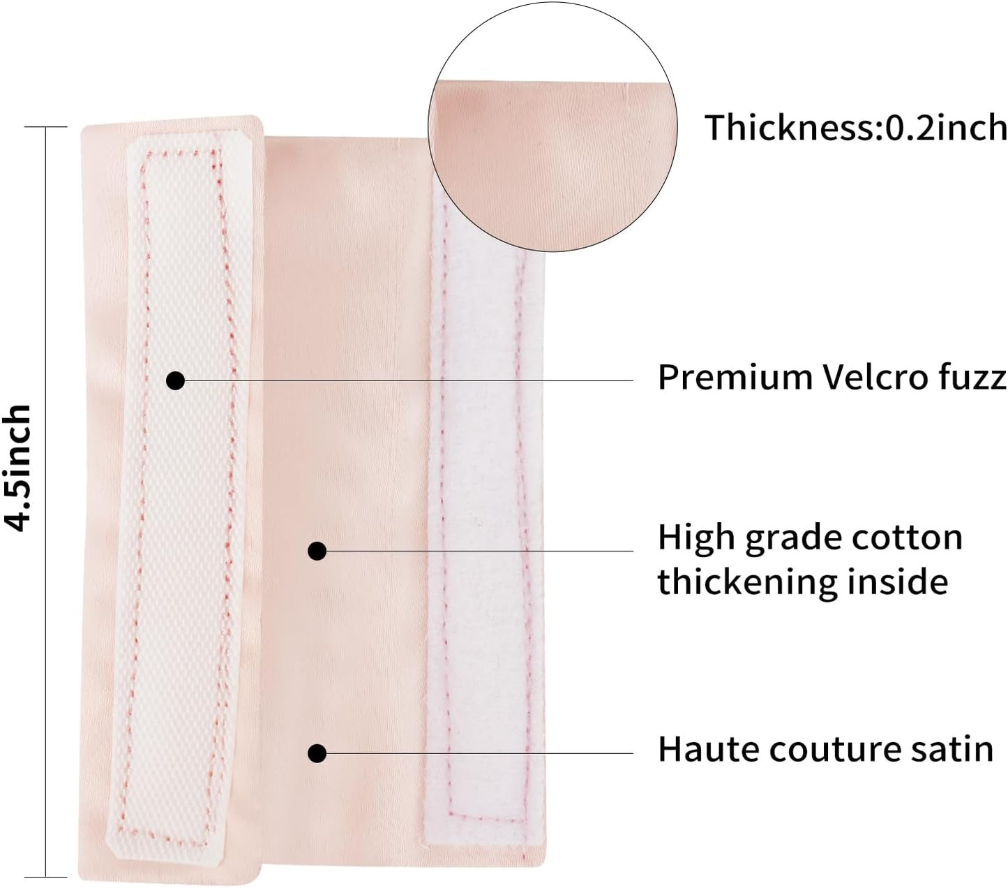 6 Pack Satin Strap Covers Breathable Strap Cushions Work for Most Headgear Straps Can Reduce The Tracks On The Face Made of Soft Fabric Face Pads