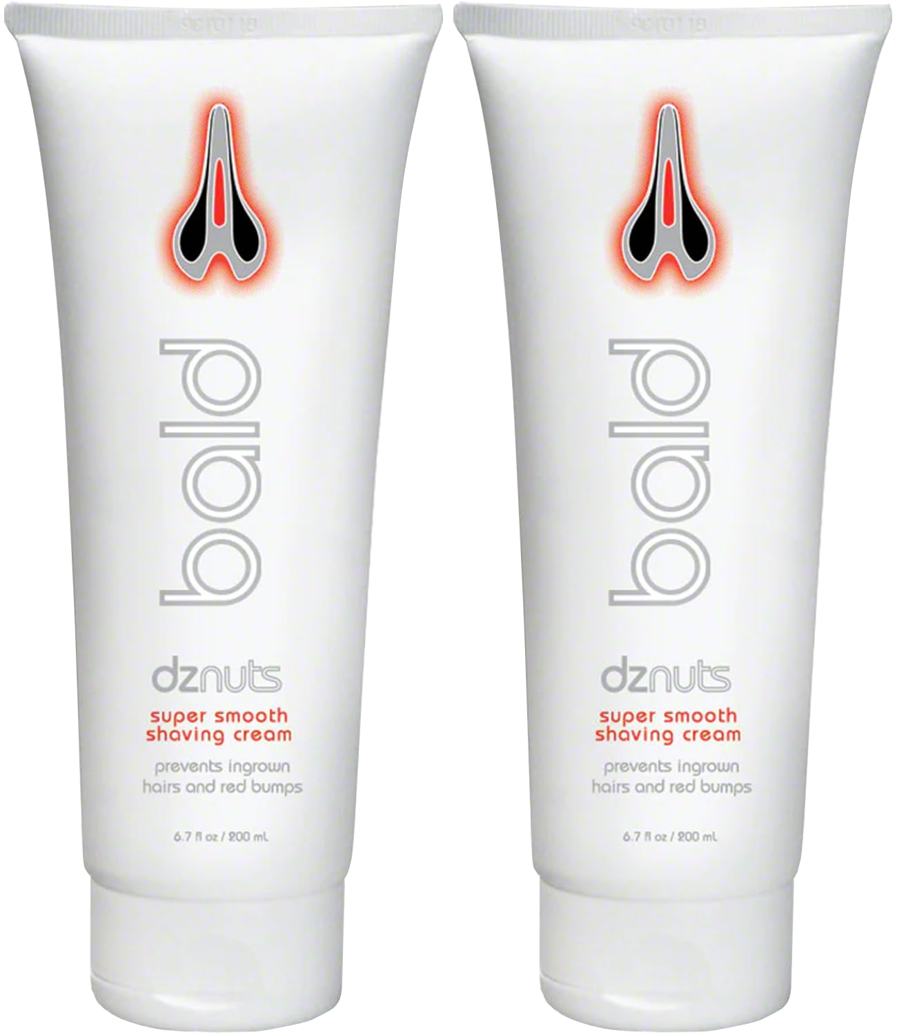 dznuts - Bald Super Smooth Shaving Cream - Prevents Razor Burns, Ingrown Hairs, Cooled and Moisturized Skin - 6.7 fl. oz, 2 Pack