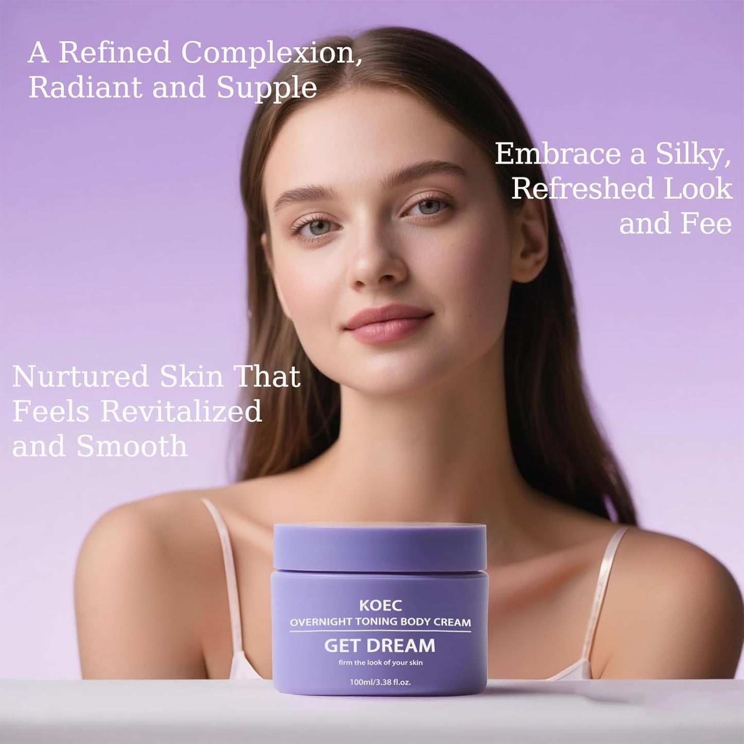 Overnight Toning Whip,Gentle Body Firming for Legs and Body,Caffeine-Infused Cellulite Reducer,Smooth Skin Overnight Care (1)