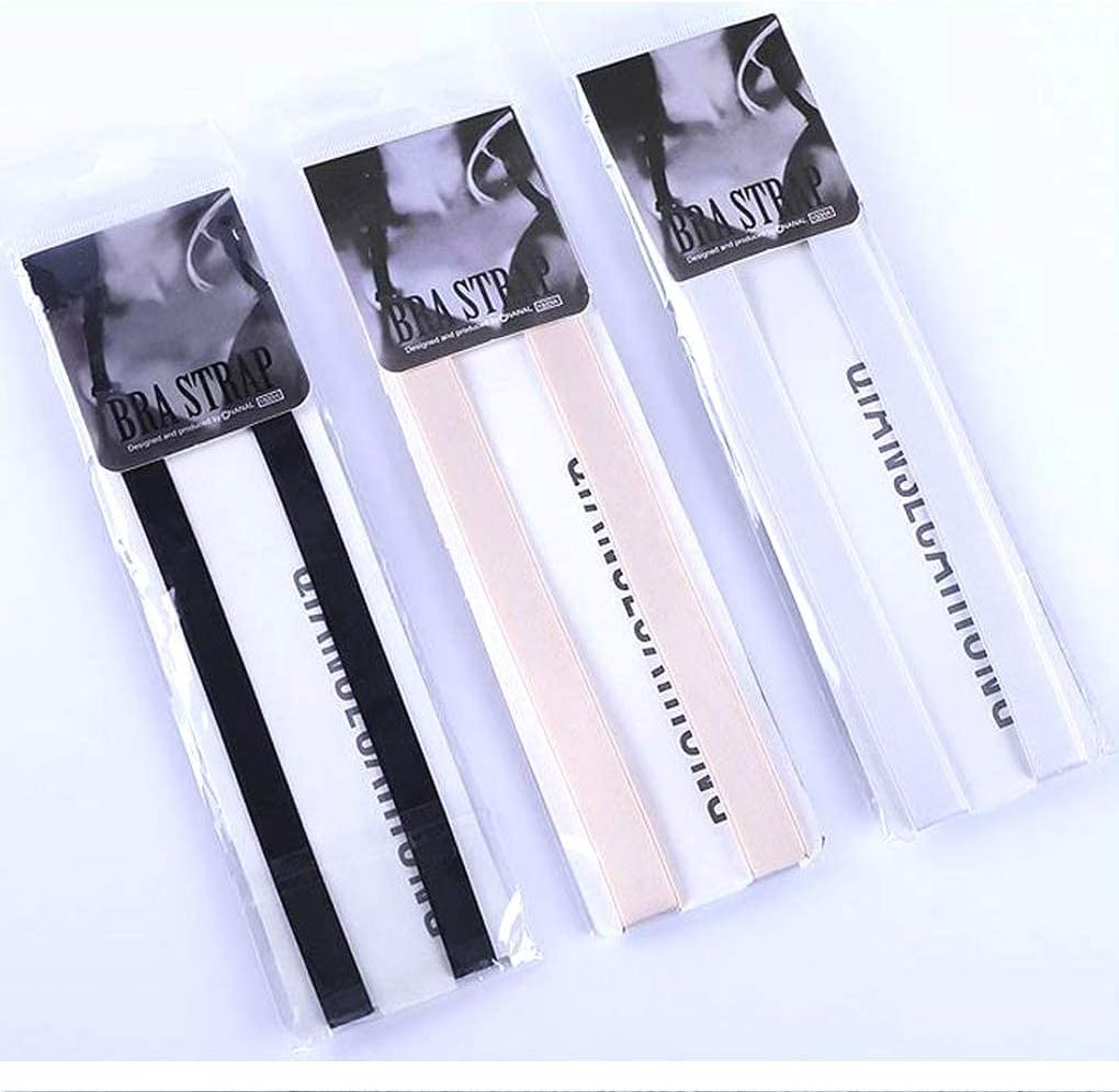 Magicmode 3 Pairs Bra Strap Replacement Elastic Adjustable Removable Multi Color