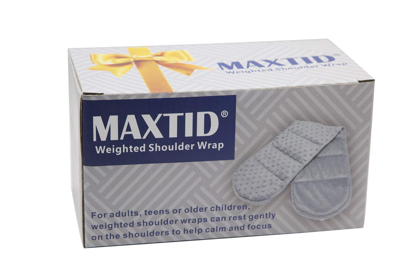 MAXTID Sensory Weighted Dual Texture Shoulder Wrap 4-Pounds for Adults