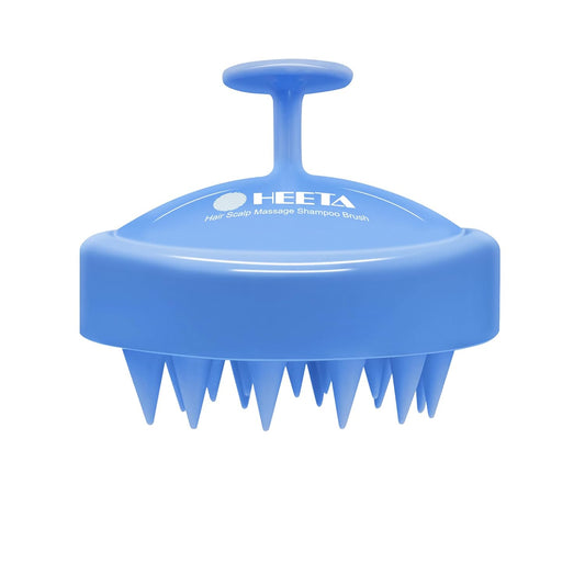 HEETA Shampoo Scalp Brush Massager Hair Growth, Scalp Scrubber with Soft Silicone Bristles for Hair Growth & Dandruff Removal, Hair Brush for Scalp Exfoliator, Royal Blue