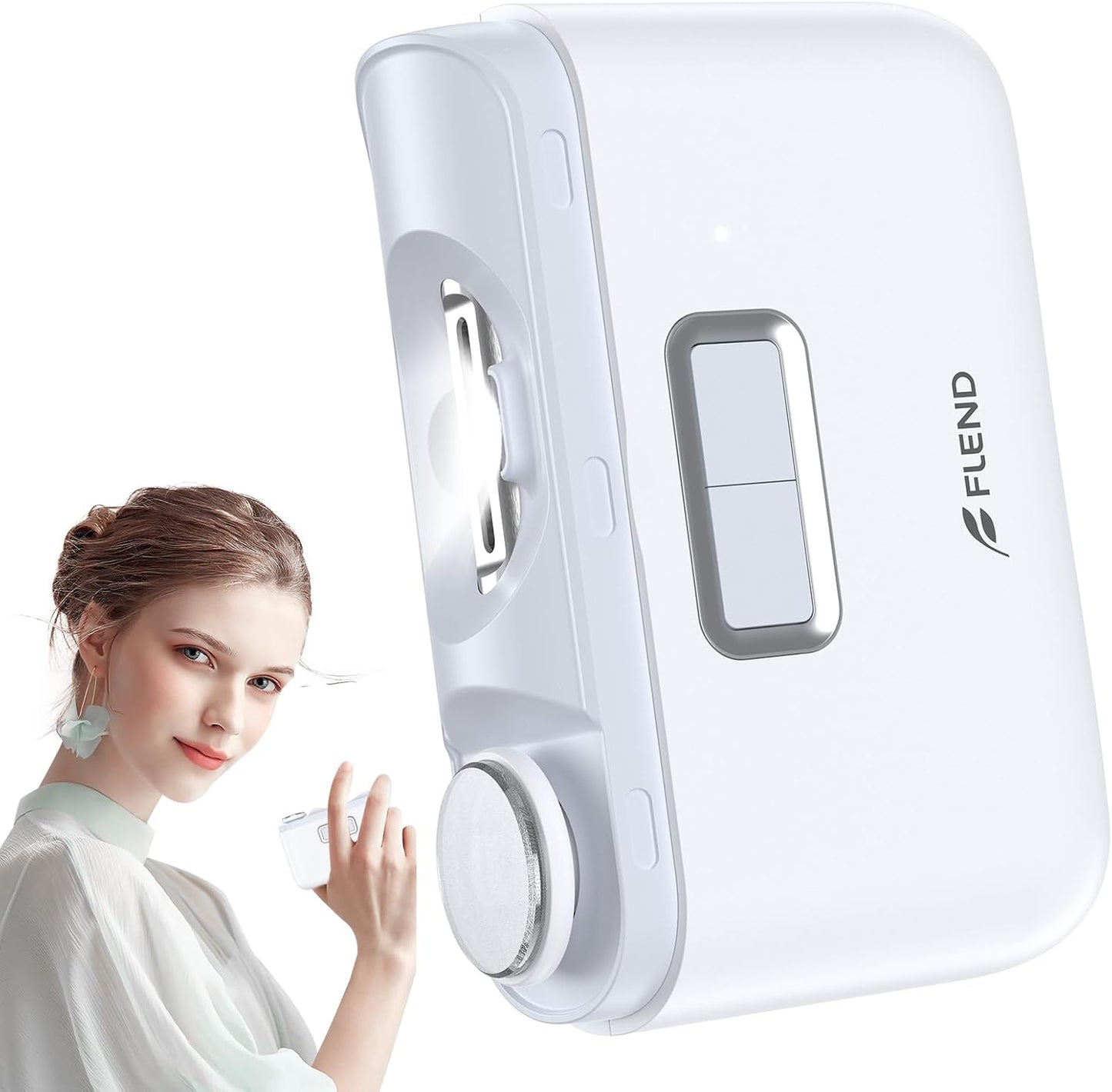 Electric Nail Clipper,Automatic Nail Clipper,Rechargeable 2 Speed Nail Clippers Set,45DB Nail Kit,LED Light Electric Nail Clippers for Kids,Adults,Seniors,2 in 1Design Manicure Set Portable White