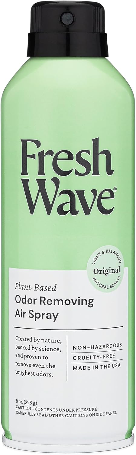 Fresh Wave Odor Eliminator Spray & Air Freshener, 8 oz. | Non-Aerosol, Fine Mist | Odor Absorbers for Home | Safer Odor Relief | Natural Plant-Based Odor Eliminator | For Furniture, Fabrics & Trash