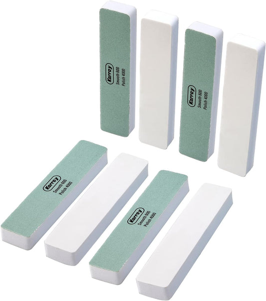 Nail Files and Buffers for Natural Nails Smooth and Polish Gel Surface 400/600/4000 Grit (C-Cuboid)
