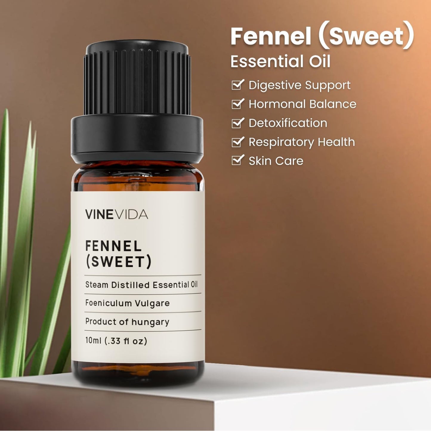 VINEVIDA Fennel Essential Oil - Undiluted, 10 mL - DIY Candle Scents, Safe for Soap Making