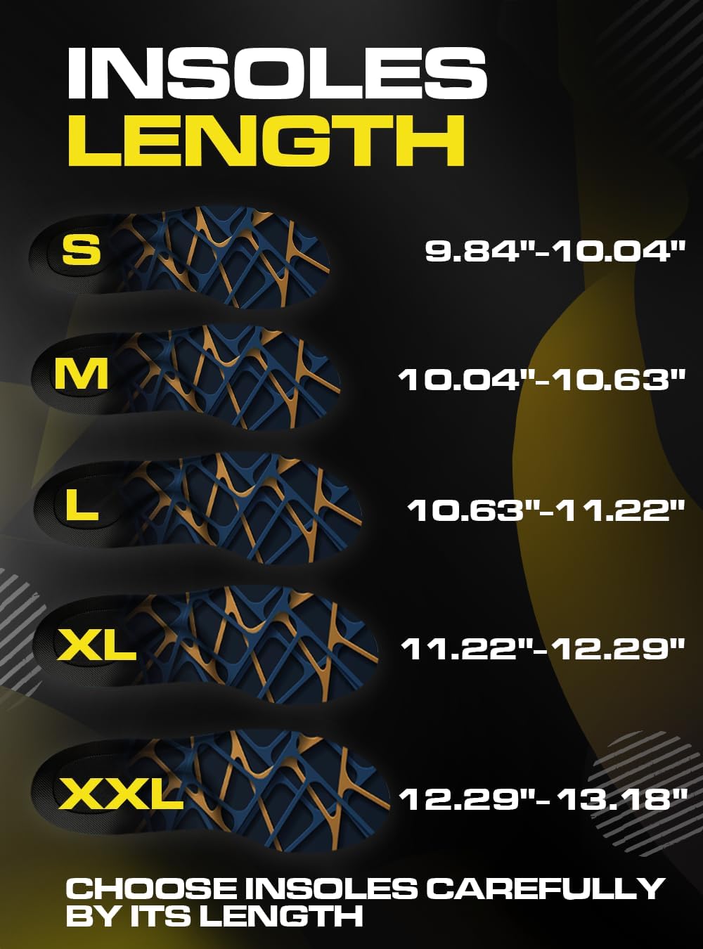 (New) Work Orthotic Insoles - Anti Fatigue Medium Arch Support Shoe Insert Men Women - Plantar Fasciitis Flat Feet - Relieve Foot Pain - Work Boot Insoles Standing All Day (XXL, Blue Lines)