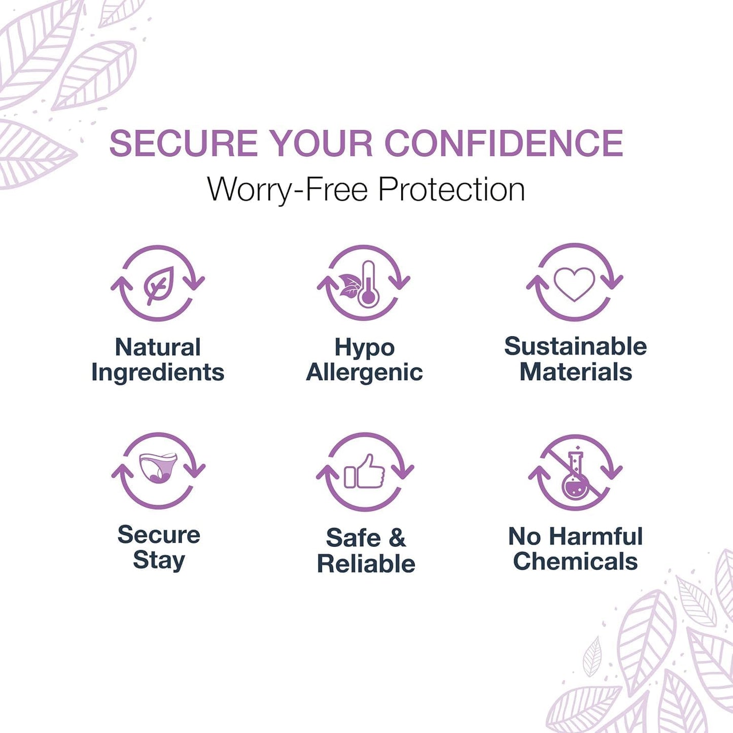 Veeda Natural Adult Incontinence Underwear for Women - Postpartum Underwear for Bladder Leakage Protection - Disposable Underwear with Maximum Absorbency - Large Size - 96 Count