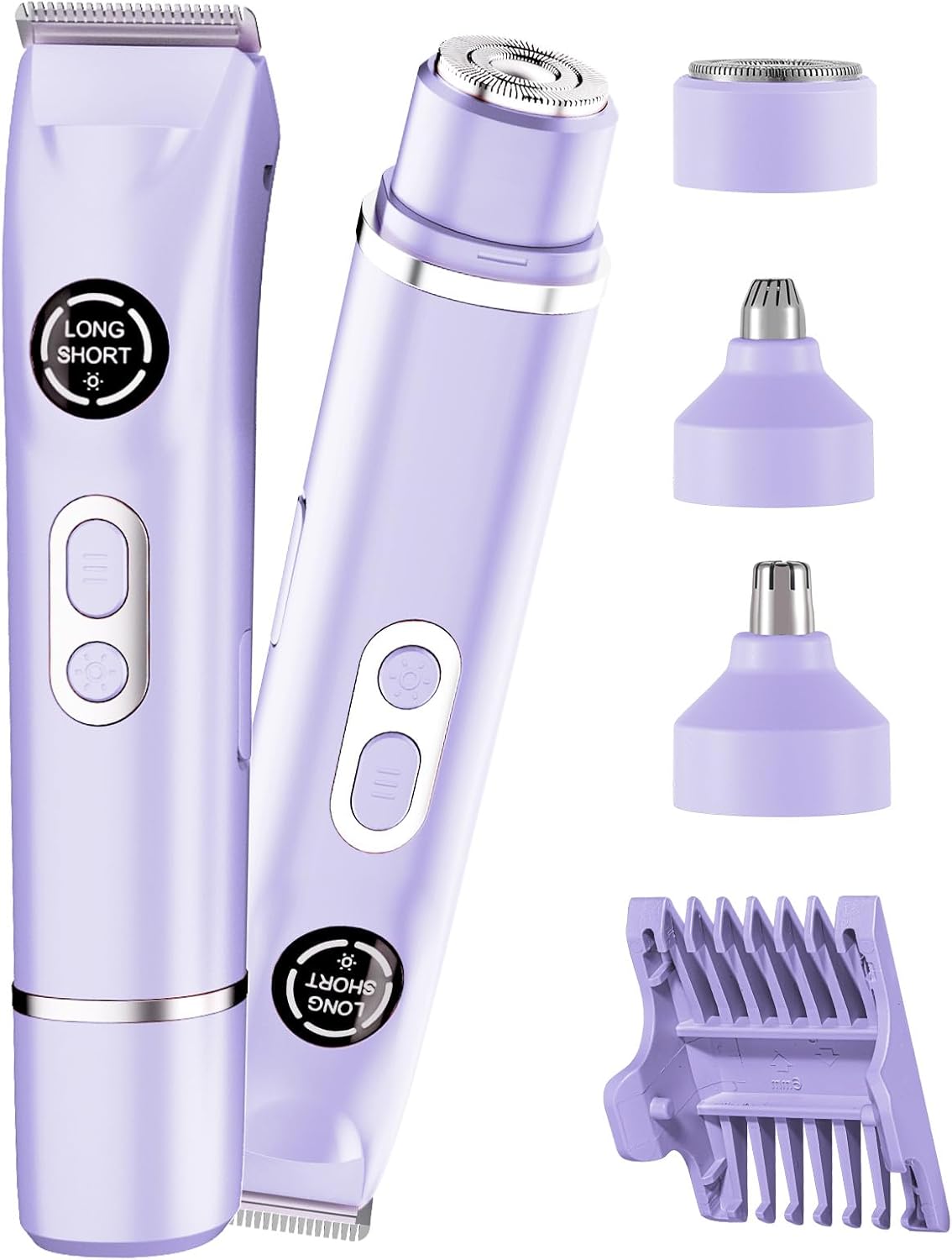 Bikini Trimmer for Women|Hair Removal Shaver - Painless Electric Razor, Cordless Body Shaver for Travel, Replaceable Lady Facial Razor|Trim Nasal/Eyebrows, IPX7 Waterproof&Easy Cleaning, Ceramic Blade