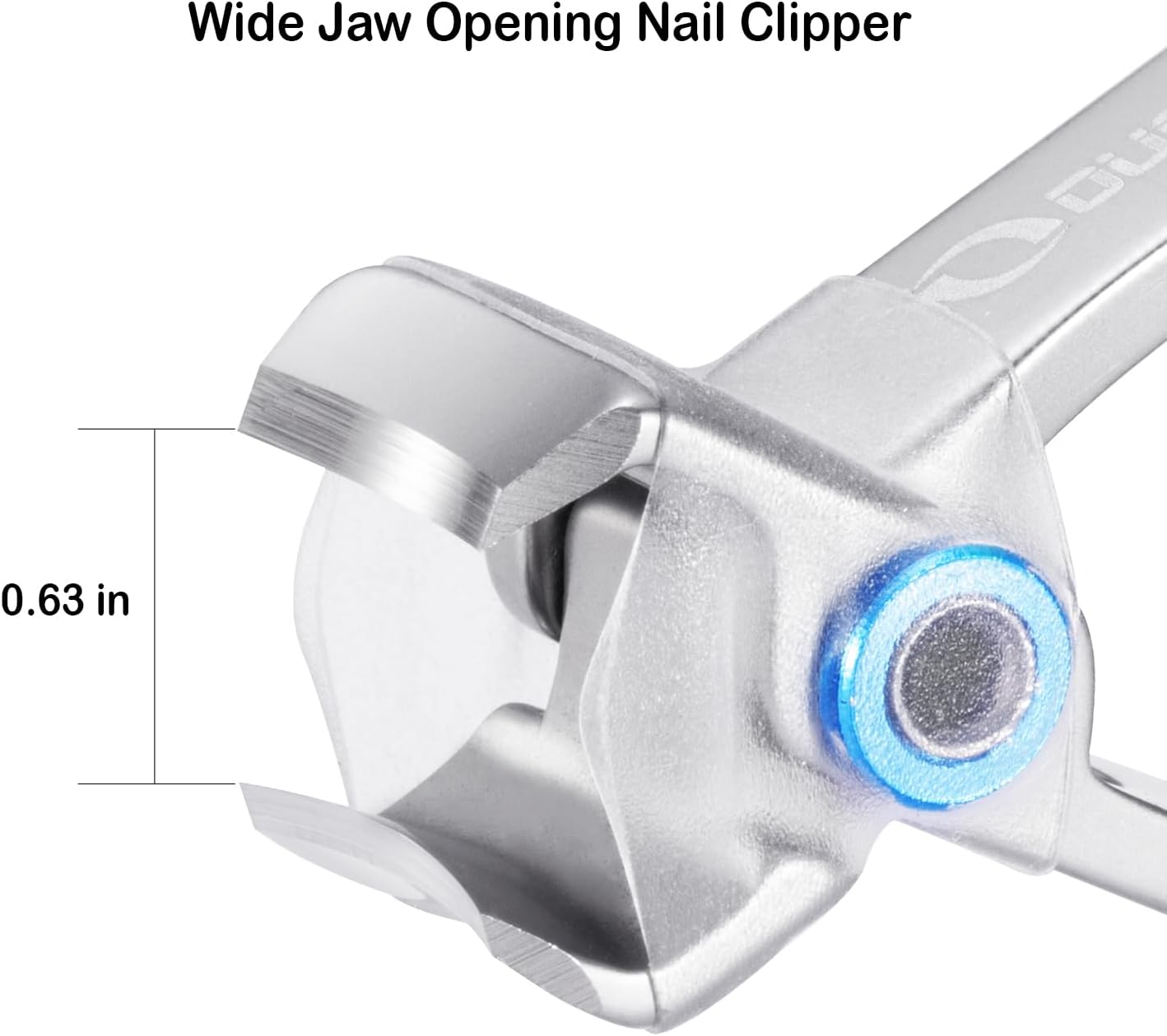 Nail Clippers with Full Catcher, Professional Anti Splash Nail Clipper for Men & Women, Wide Jaw Toenail Clippers for Seniors Thick Nails, Adult Toe Nail Clipper Fingernail Cutter Catch All Clippings