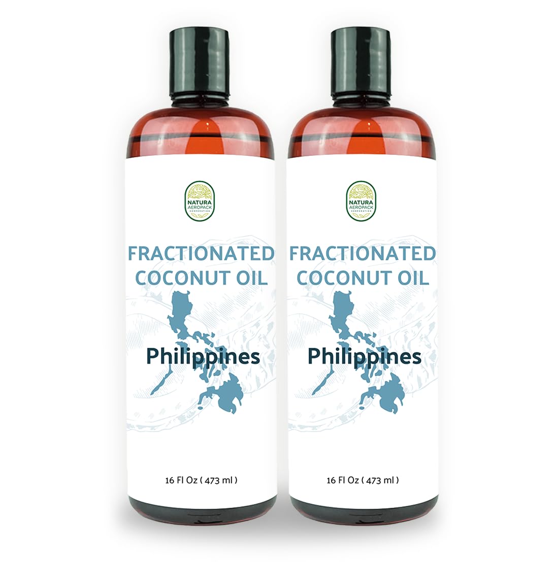 Fractionated Coconut Oil - Sourced Directly from our Farm Partner in the Philippines - Carrier Oil for Diluting Essential Oils, Body, Hair, and Skin Moisturizer - (32oz)