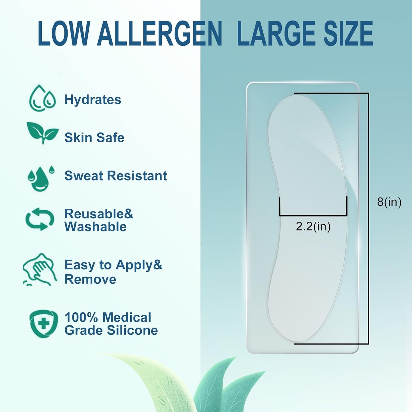 5 PCS Silicone Neck Wrinkle Patches - Reusable Overnight Anti-Wrinkle Patches, Anti Aging Silicone Wrinkles Patche for Skin Firming & Neck（2.5 Months Supply ）-Upgraded Version