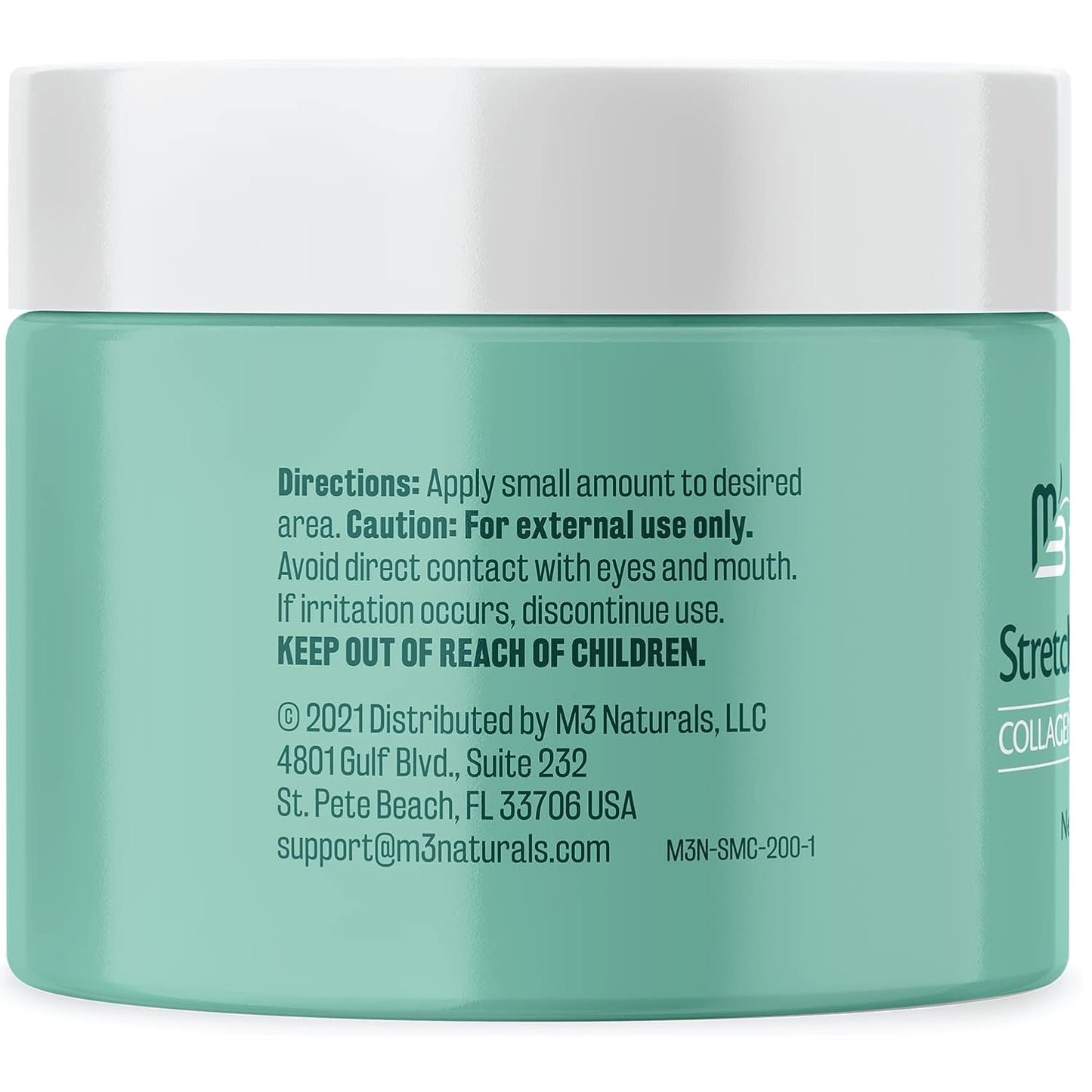 Stretch Mark Cream Infused with Collagen & Stem Cell Maternity Skincare Oil Removes Stretch Mark Prevention & Scar Remover Lotion Green Tea Extract & Raspberry Ketones, 2oz by M3 Naturals