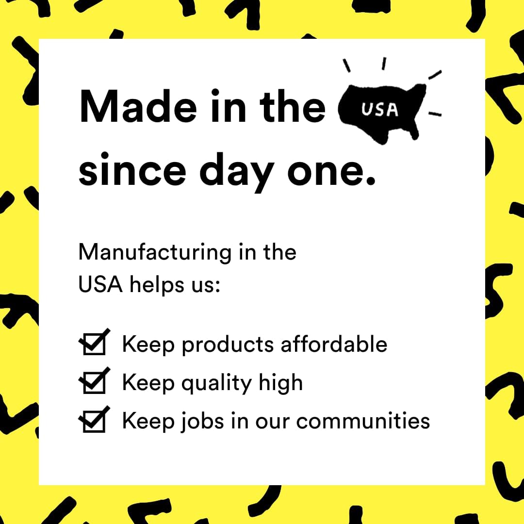 Boie USA Face Scrubber - Handheld Facial Tool, Deep Cleansing Exfoliating Facial Brush. Fights Acne with Gentle, Silicone-Like Bristles, Long Lasting, & Hypoallergenic (Yellow)