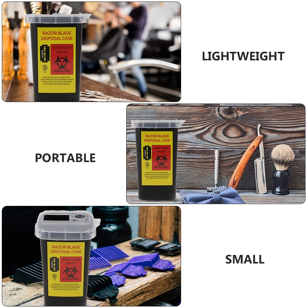 Lurrose Razor Disposal Container: 2Pcs Razor Blade Dispenser - Blade Disposal Container for Used Waste Sharps