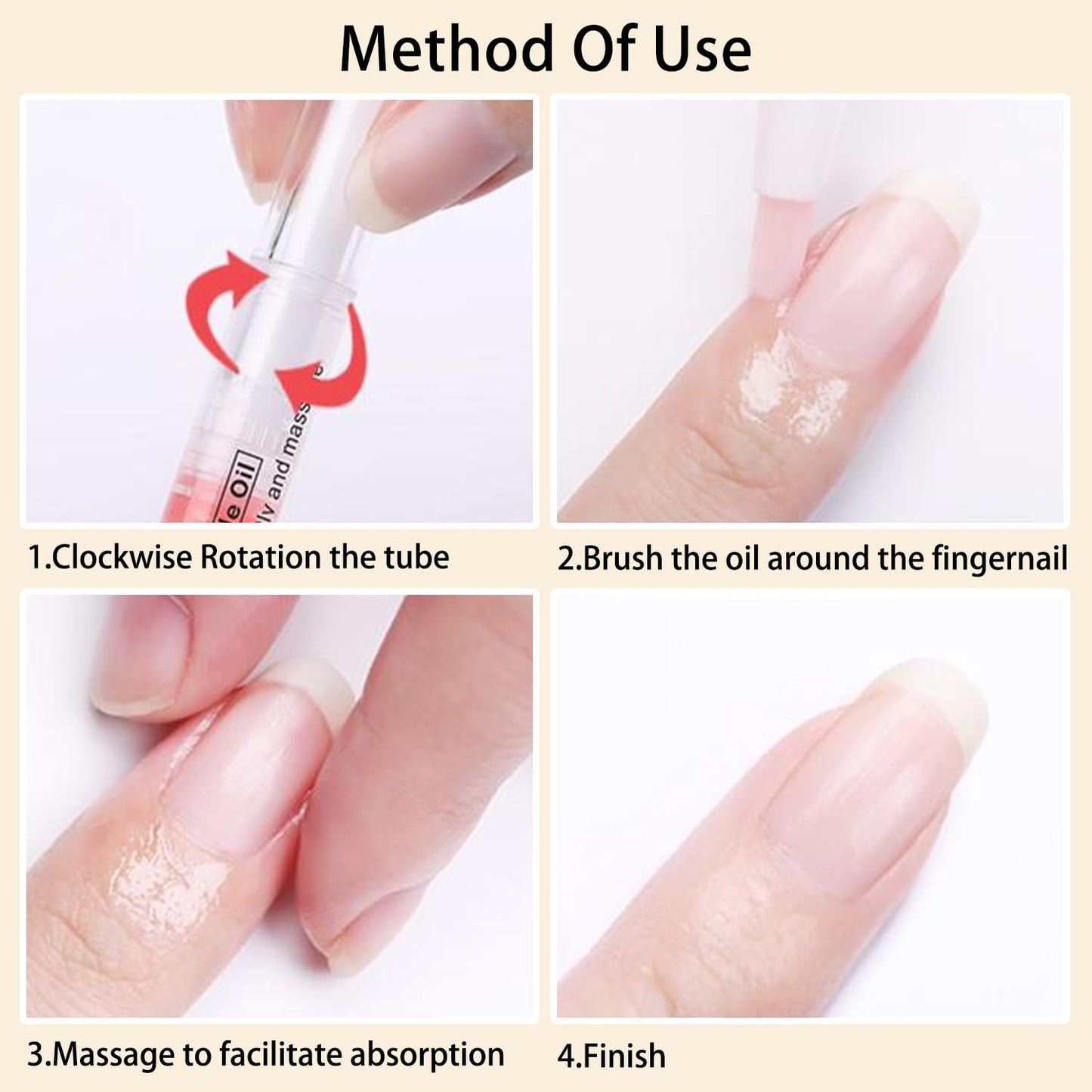 Cuticle Oil Pen Sweet Almond Nail Growth Serum and Repair Treatment Hydrating Oil for Dry Cuticles and Skin Cuticle Buddy Revitalize Nails with Radiant (6pcs pens)