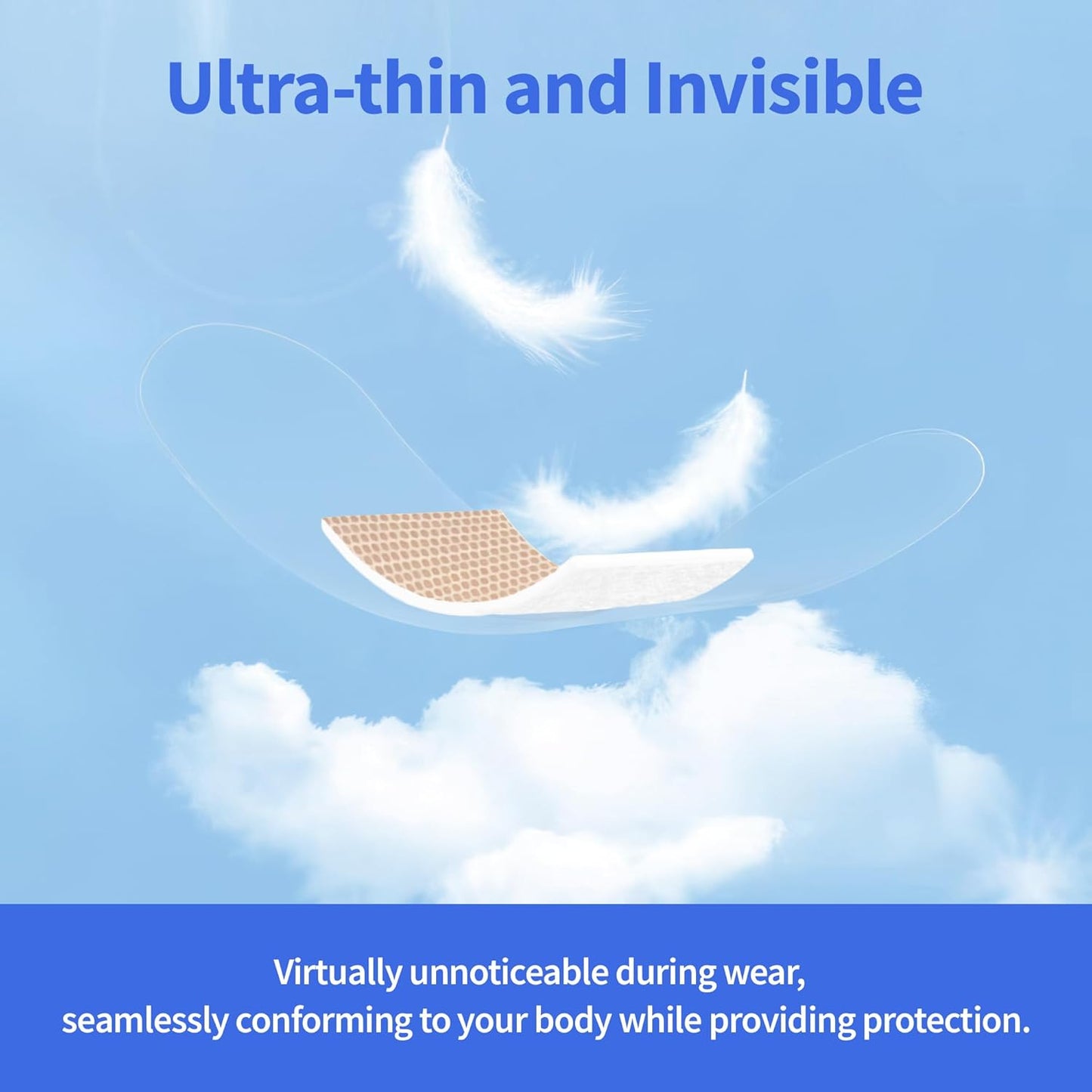 Waterproof Bandages, Clear Adhesive Bandages for First-Aid, Wound Care, Fingers, Knees and Heels, Stays on Skin in The Bath, Shower or Pool, Assorted Sizes, 50 Count