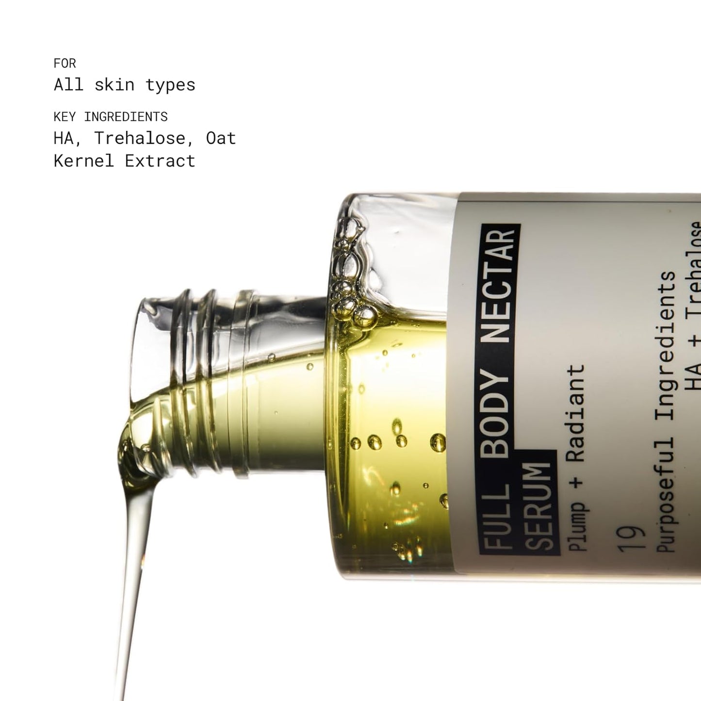 JUNO & Co. Full Body Nectar Serum, Nourishing and Moisturizing Lotion with Natural Extract, 130 ml/4.39 Fl Oz