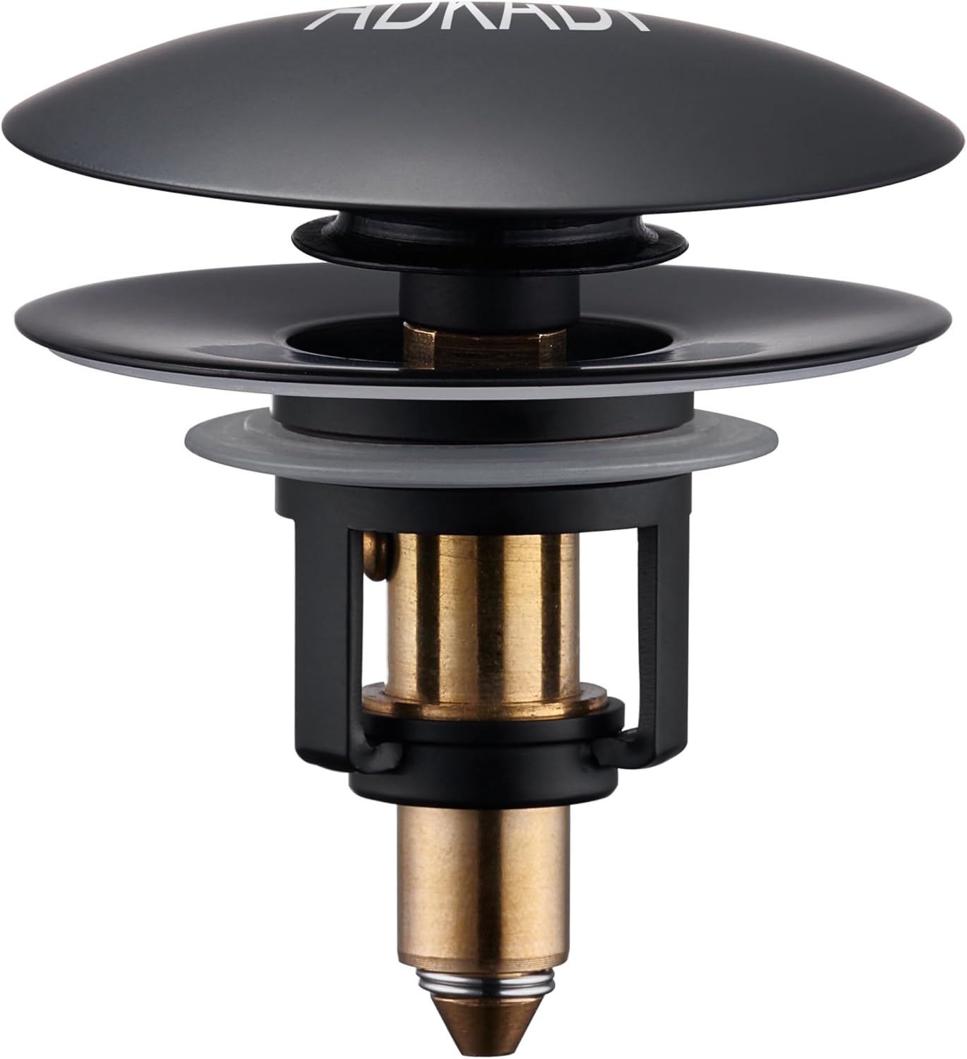 Bathroom Sink Drain Stopper, 2-in-1 Pop Up Sink Drain Stopper Strainer for 1.06"-1.65" Basin Drain Holes, Brass Bounce Core Sink Stopper with Anti-Clogging Hair Catcher