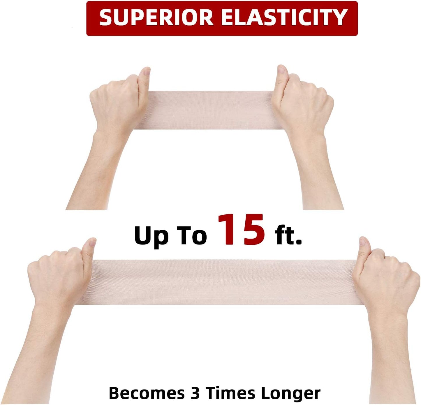 FRESINIDER Elastic Bandage Wrap 8 Pack(4 X 3 + 4 X 4 Wide Rolls) + 48 Clips | Stretch Compression Bandage Stretches up to 15ft | Ideal for Medical, Sports, Sprains, Calf, Ankle & Foot