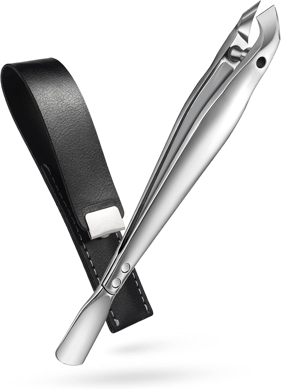 BEZOX Slim Cuticle Clipper with Pusher – 5mm Jaw Stainless Steel Manicure Tools Mini Cuticle Trimmer