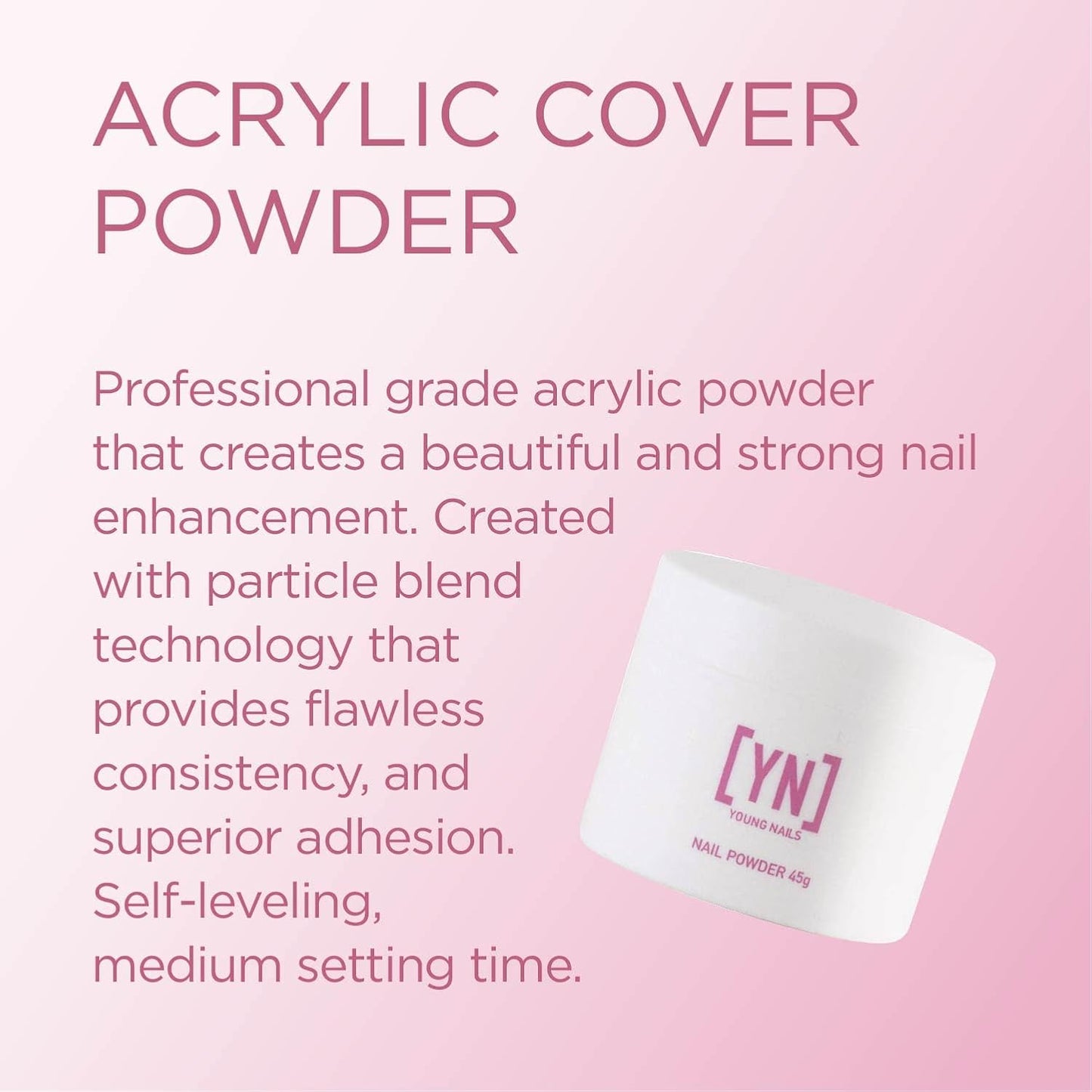 Young Nails Acrylic Cover Powder, Earth, 45 Gram