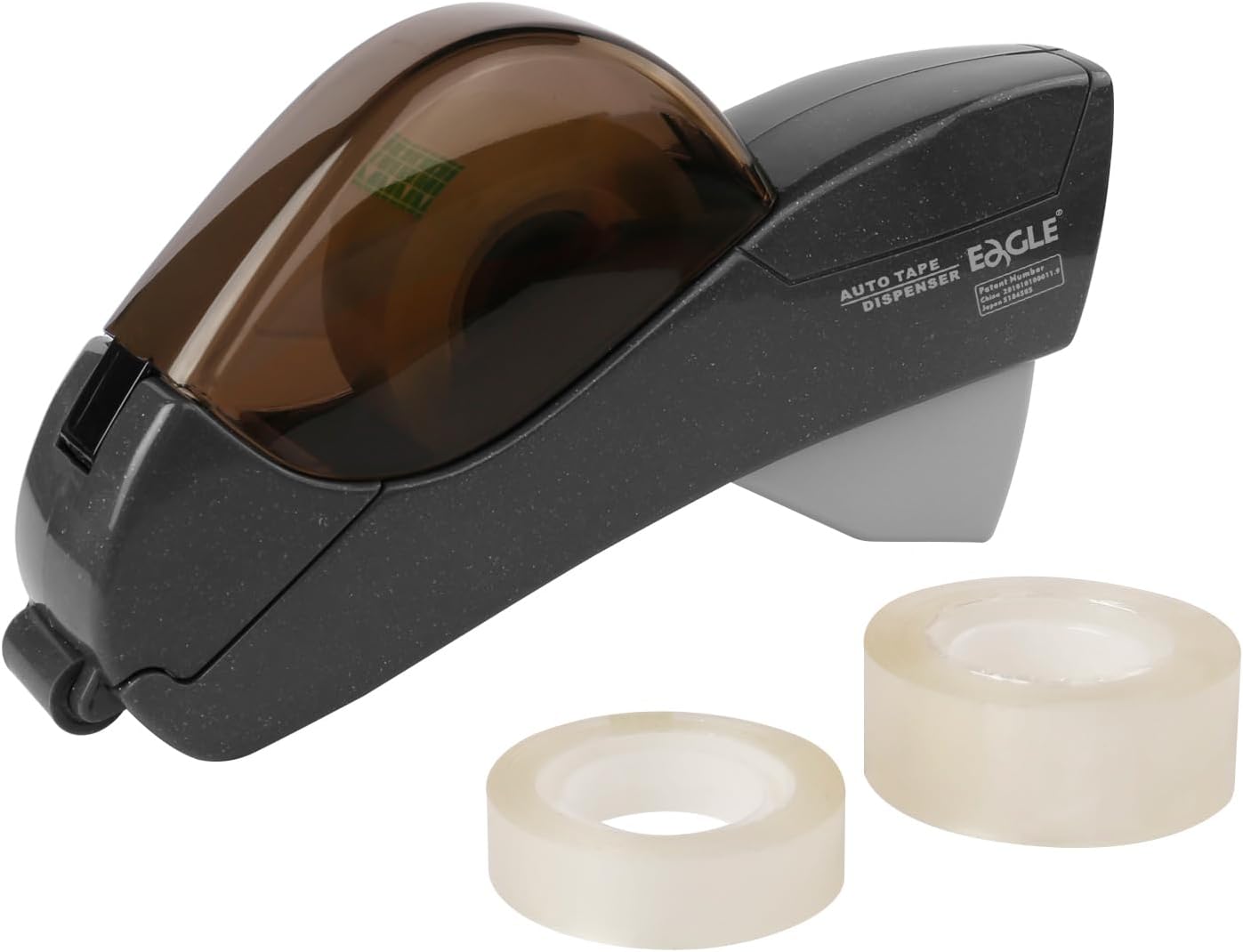 Eagle Automatic Tape Dispenser, Handheld & Portable Design, Office Tape Gun, One-Handed Operation with Safety Blade for Office, Home, DIY or Packaging (Includes 2 Free Tapes) (Gray)