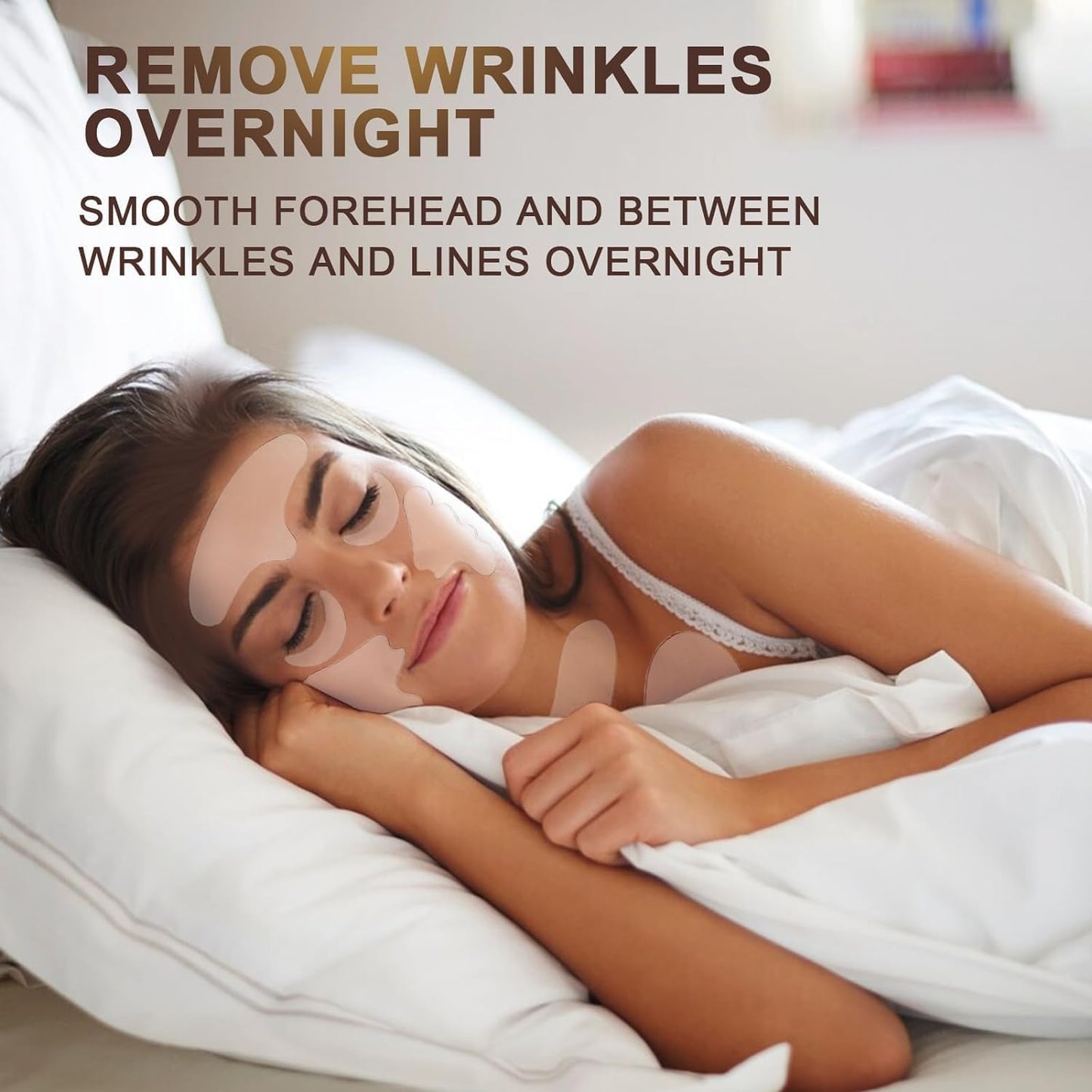 Forehead & Neck Wrinkle Patches, Reusable Silicone Face Patches for Wrinkles, Anti Wrinkle Patches to Reduce Facial Wrinkles, Frown, Chest & Fine Lines, Overnight Wrinkle Pad for Women, 11 Pcs