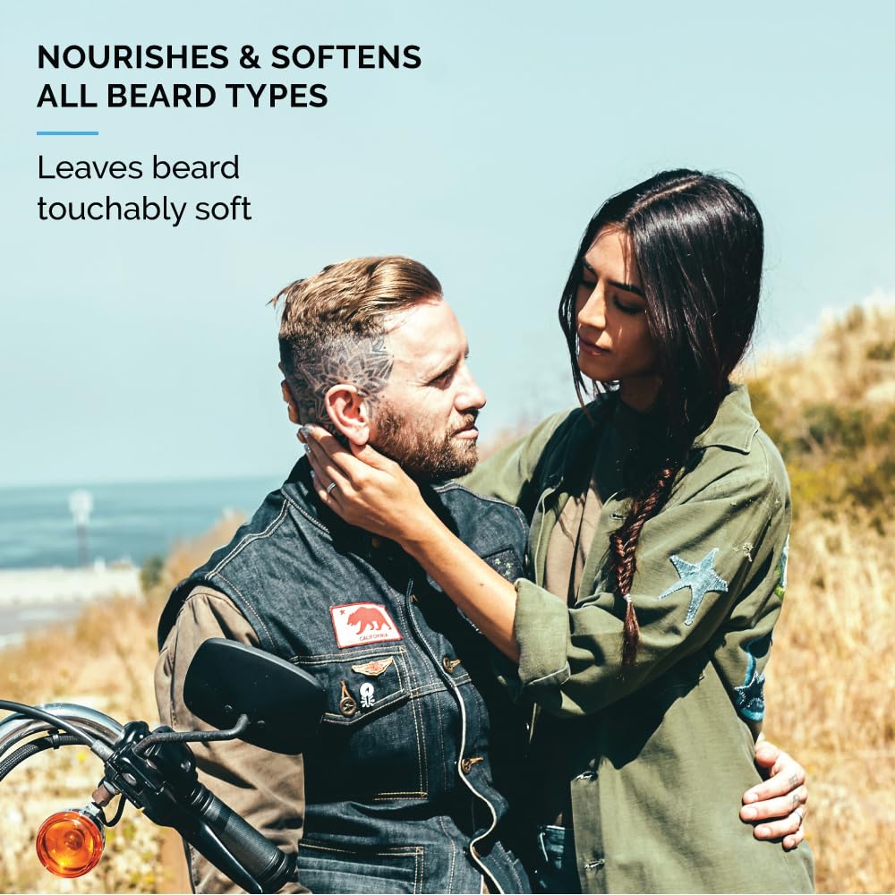 ZEUS Beard Wash Set for Men, Shampoo & Conditioner Duo with Green Tea & Essential Oils, Hydrates, Softens & Strengthens Beard Hair (Made in USA) Sandalwood