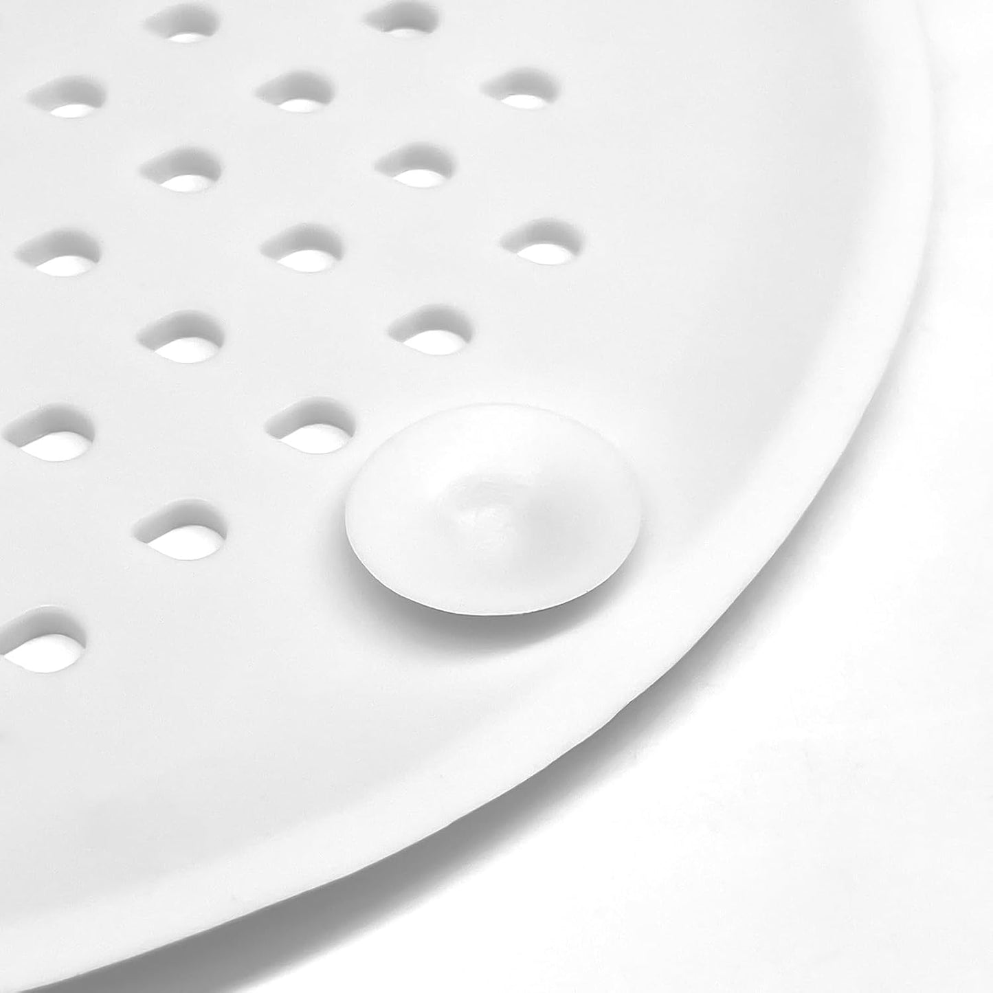 4-Pack Teardrop Silicone Drain Covers Anti-Clog Hair Catcher for Bathroom, Shower Drain Sink Strainer with Suction Cups Effective Hair and Debris Filter