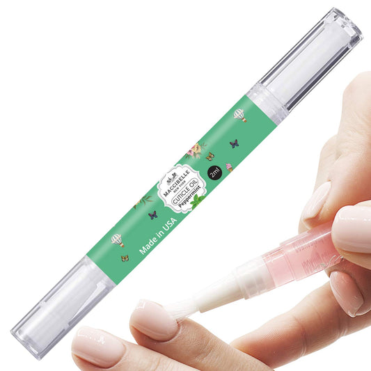 Maccibelle Pure Cuticle & Nail Oil Pen 2ml Heals Dry Cracked Cuticles (Peppermint)