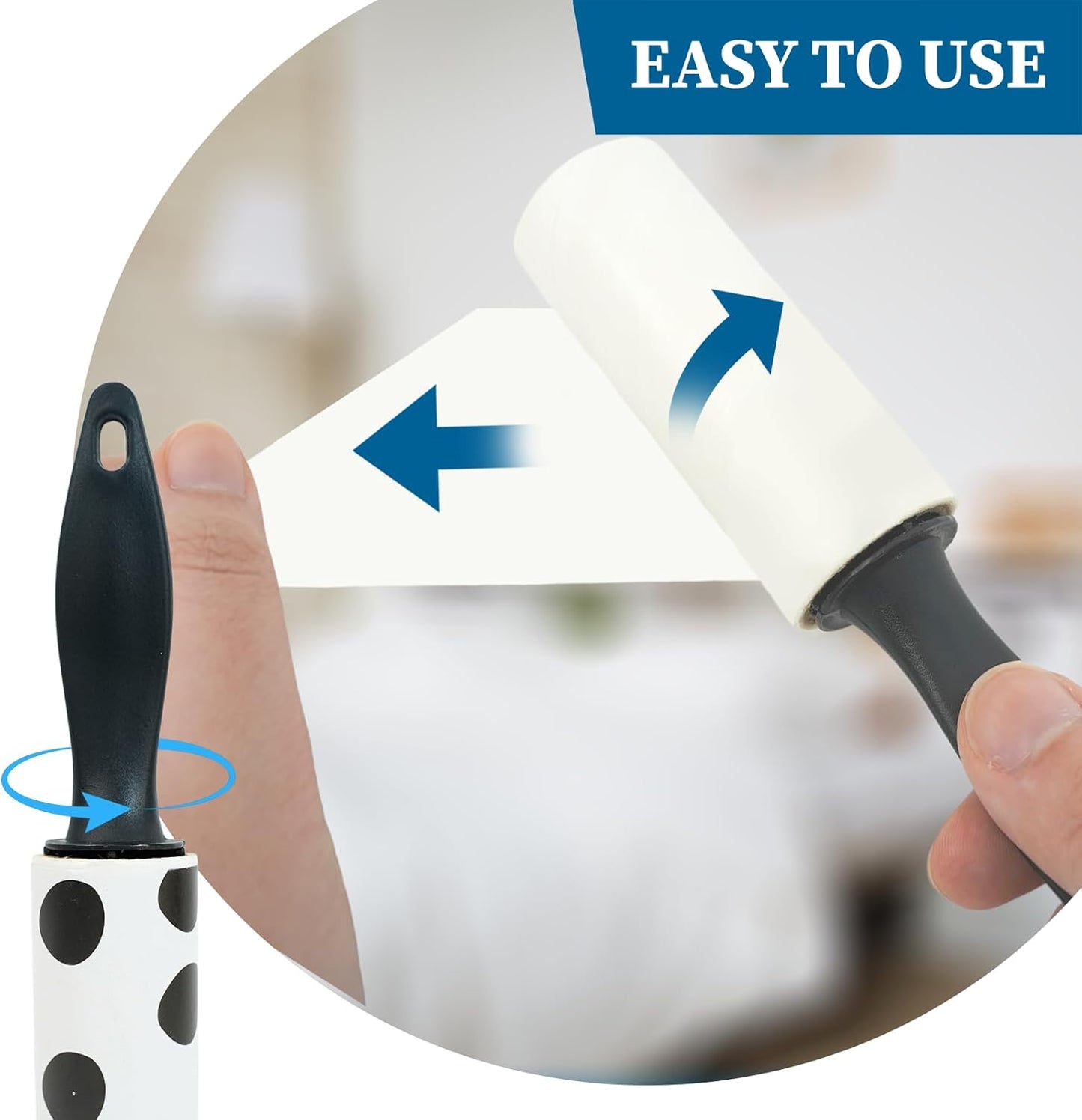 40 Pcs Mini Lint Roller, Lint Roller for Travel Size Sticky Removing Tool House Essentials for Pet Hair Removal Travel Clothes Gifts Bags Furniture Car Seat