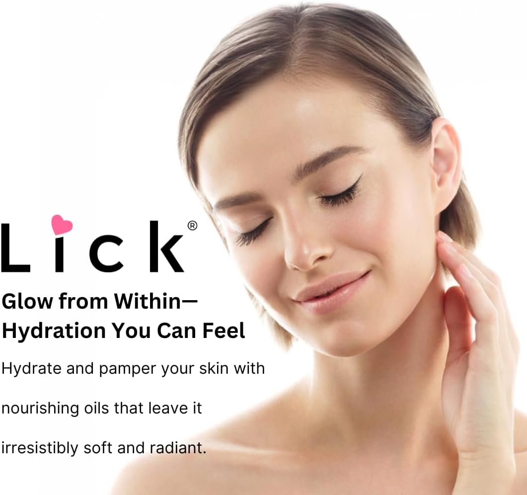 LICK Peach Aromatic Bath Oil; Natural Ingredients Blend of Sweet Almond Oil, Vitamin E, Jojoba Oil for Skin; Relaxing Aromatherapy Gifts for Women; Paraben Free, Made in USA