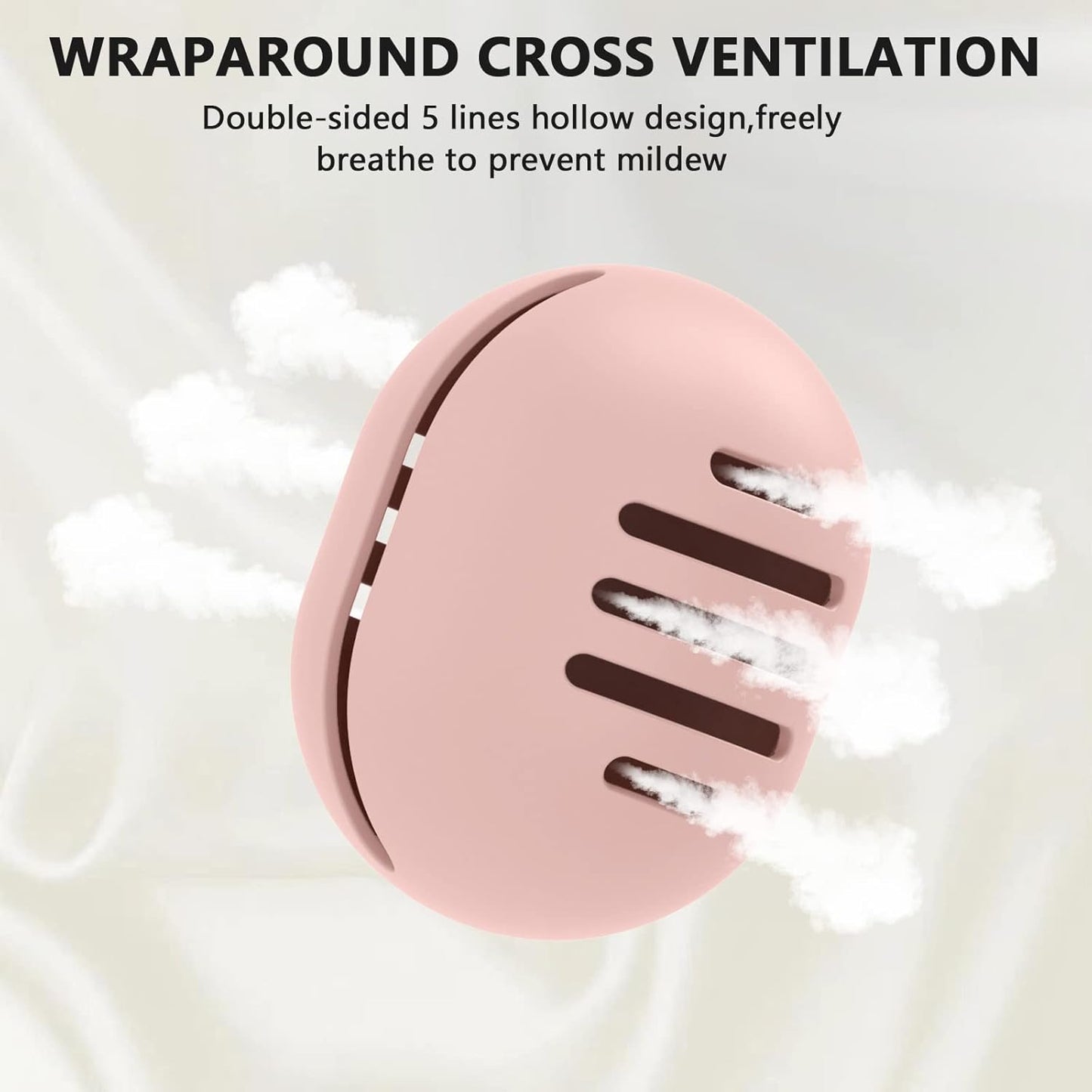 4 Pcs Beauty Blender Holder | Double-sided Breathable Silicone Make-up Sponge Holder Case for Travel or Daily,Shatterproof Beauty Blender Sponge Storage Easy to Clean,Grey+Khaki+Pink+Pink